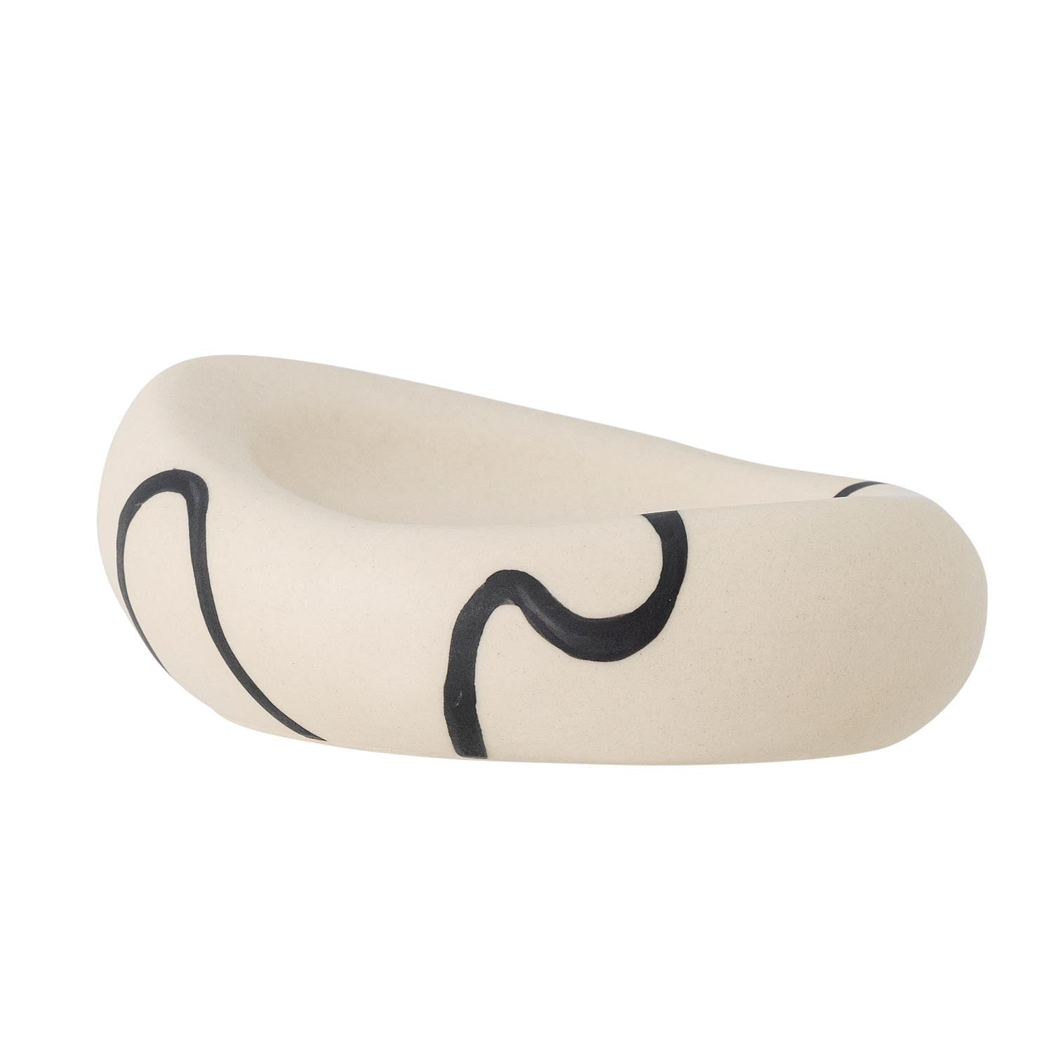 Die Minna Schale aus weissem Steingut von Bloomingville besticht durch ihr schlichtes Design und ist ideal für den modernen Haushalt.