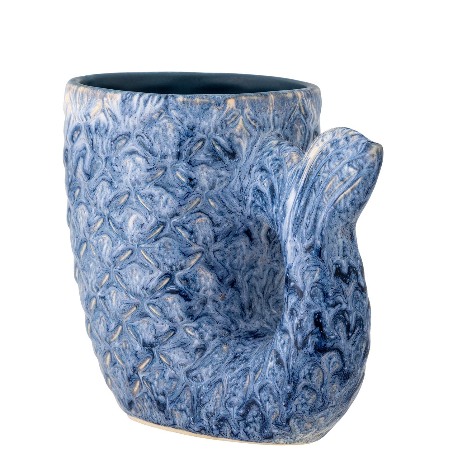 Die Ariella Vase in Blau von Creative Collection überzeugt mit ihrem stilvollen Steingut-Design und exzellenter Qualität.