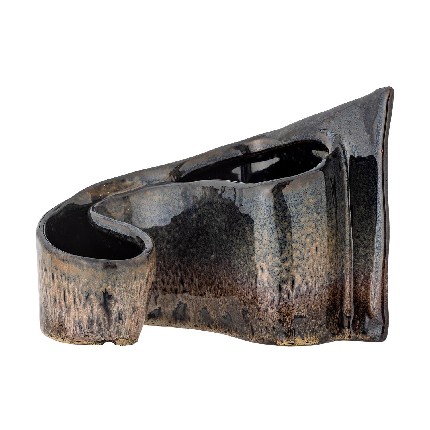 Braunes Steingut-Dekor von Creative Collection, perfekt für zeitgemässe Wohnräume und geschmackvolle Dekoration.