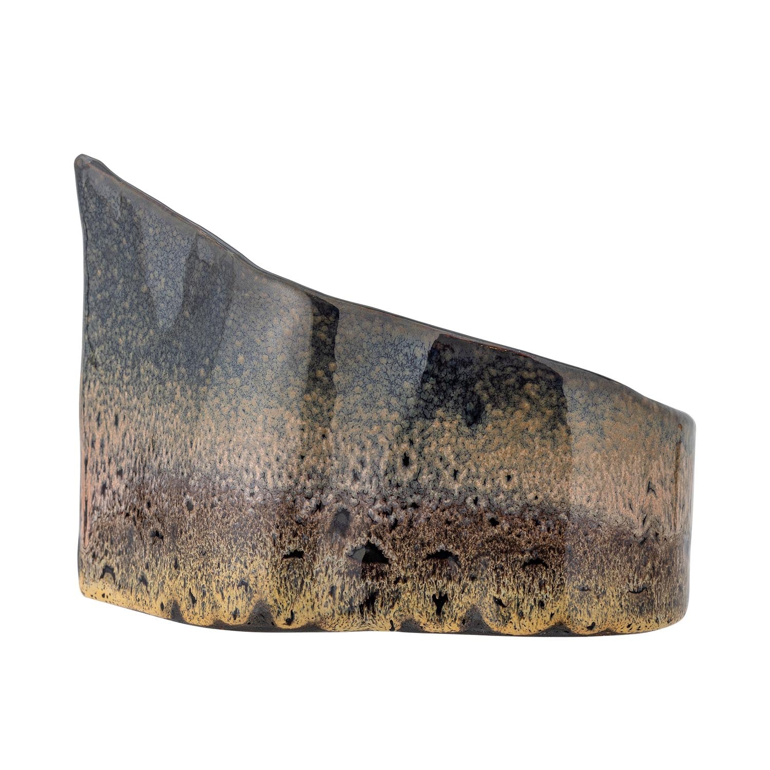 Braunes Steingut-Dekor von Creative Collection, perfekt für zeitgemässe Wohnräume und dekorative Highlights.