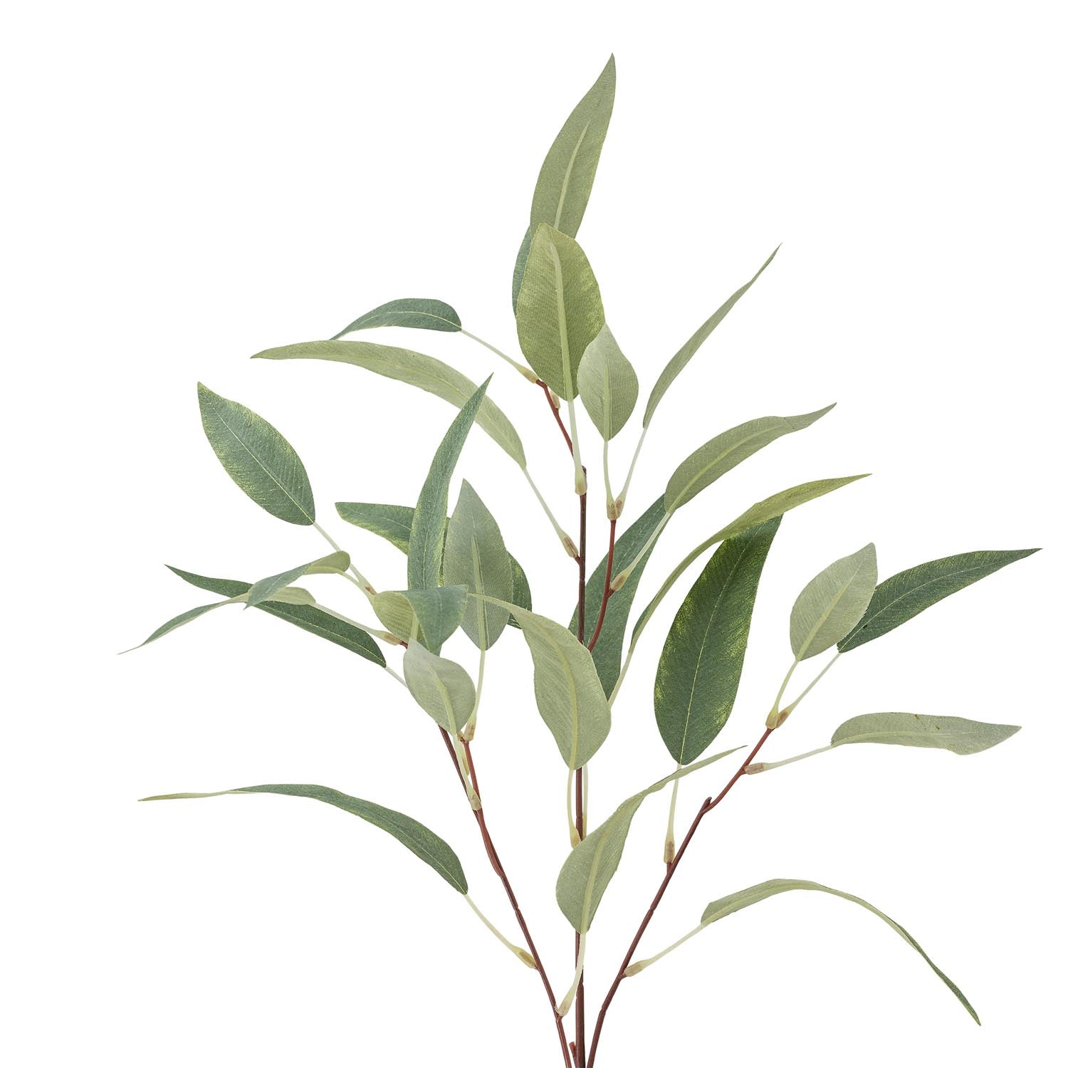 Dekorativer künstlicher Eucalyptus-Stiel in Grün von Bloomingville, perfekt für stilvolle Arrangements, realistisch und pflegeleicht.