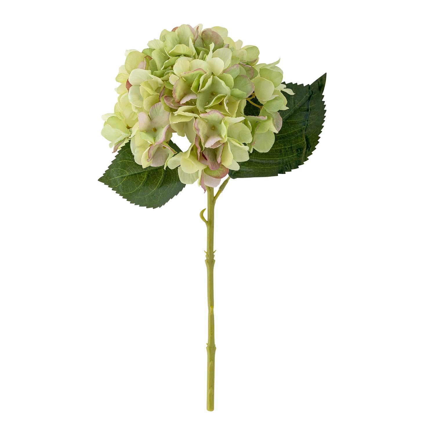 Eleganter weisser Hydrangea-Stiel von Bloomingville, ideal für stilvolle Dekorationen und langlebige Blumenarrangements.