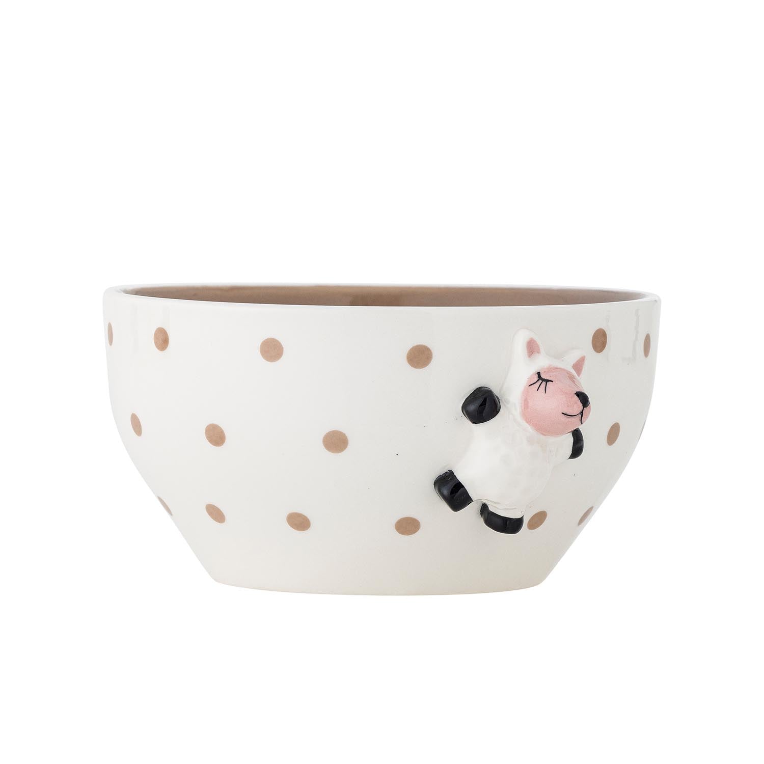 Die Dolly Schale von Bloomingville Mini aus braunem Steingut ist ideal für Kinder und den Alltag, robust und stilvoll zugleich.