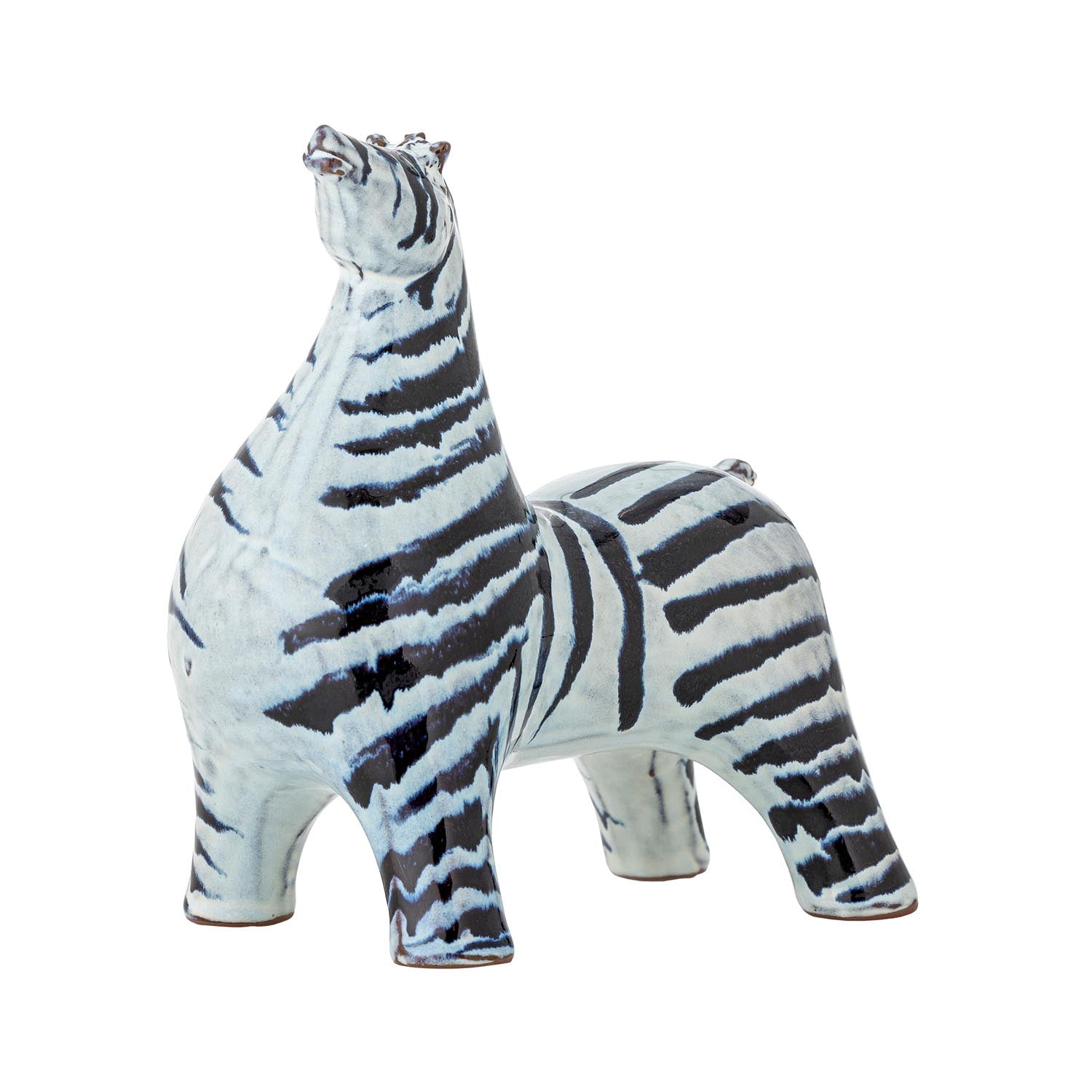 Die Zayn Deko von Bloomingville, gefertigt aus blauem Steingut, bringt stilvolle Eleganz und modernes Design in Ihr Zuhause.