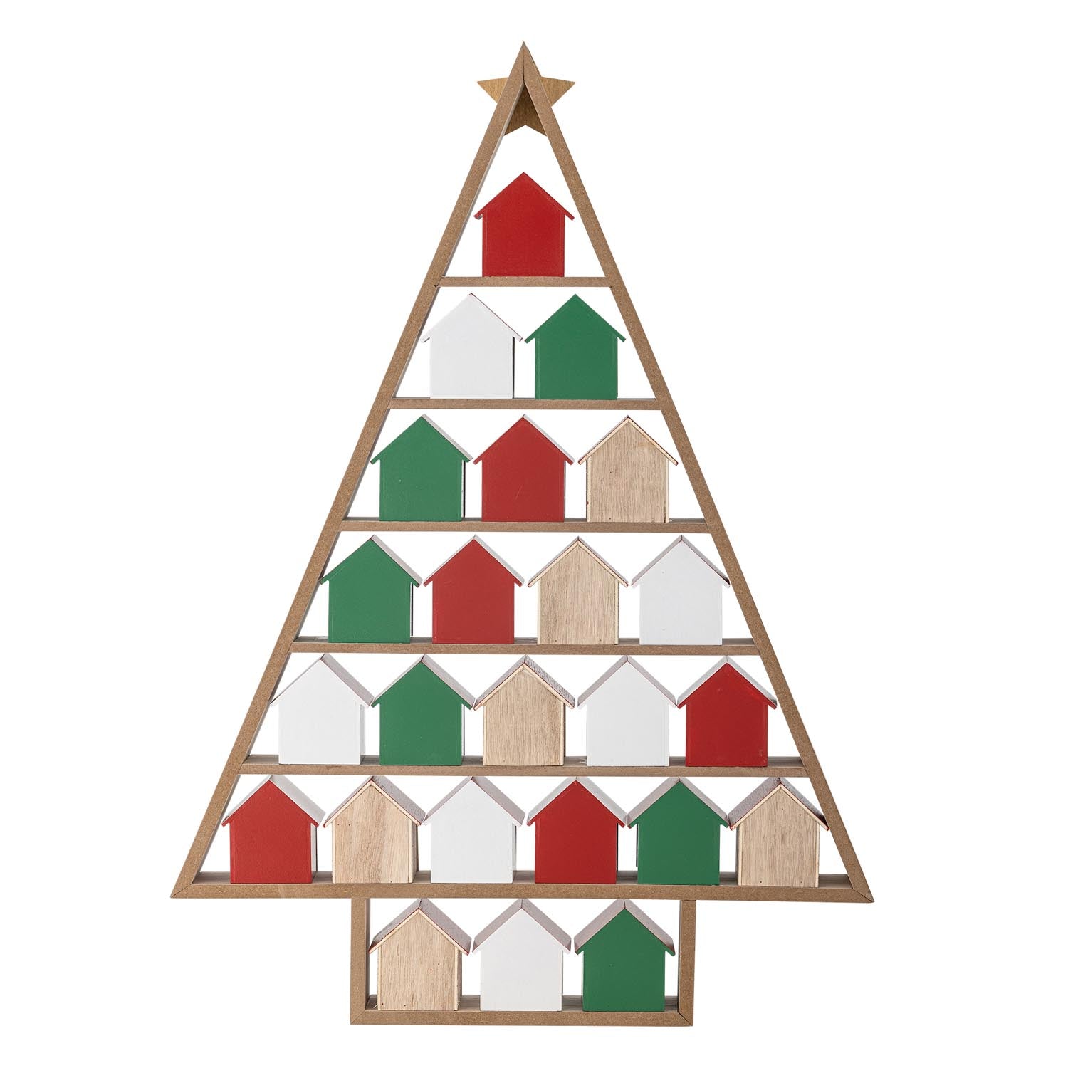 Eleganter Calvin Kalender aus rotem MDF von Bloomingville, perfekt für moderne Organisation und als dekoratives Highlight in jedem Raum.