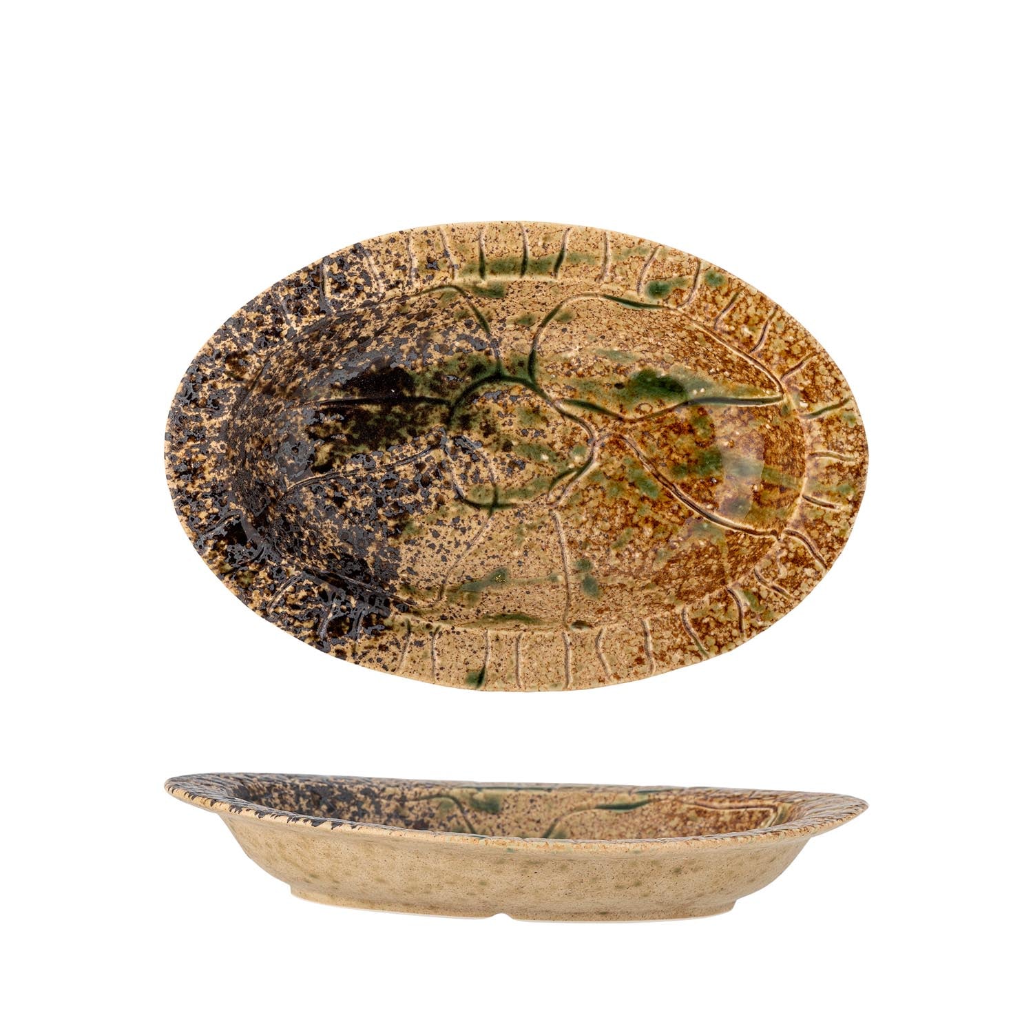 Schwarze Steingut-Servierplatte von Creative Collection, perfekt für modernes Servieren und stilvolle Tischdekoration.