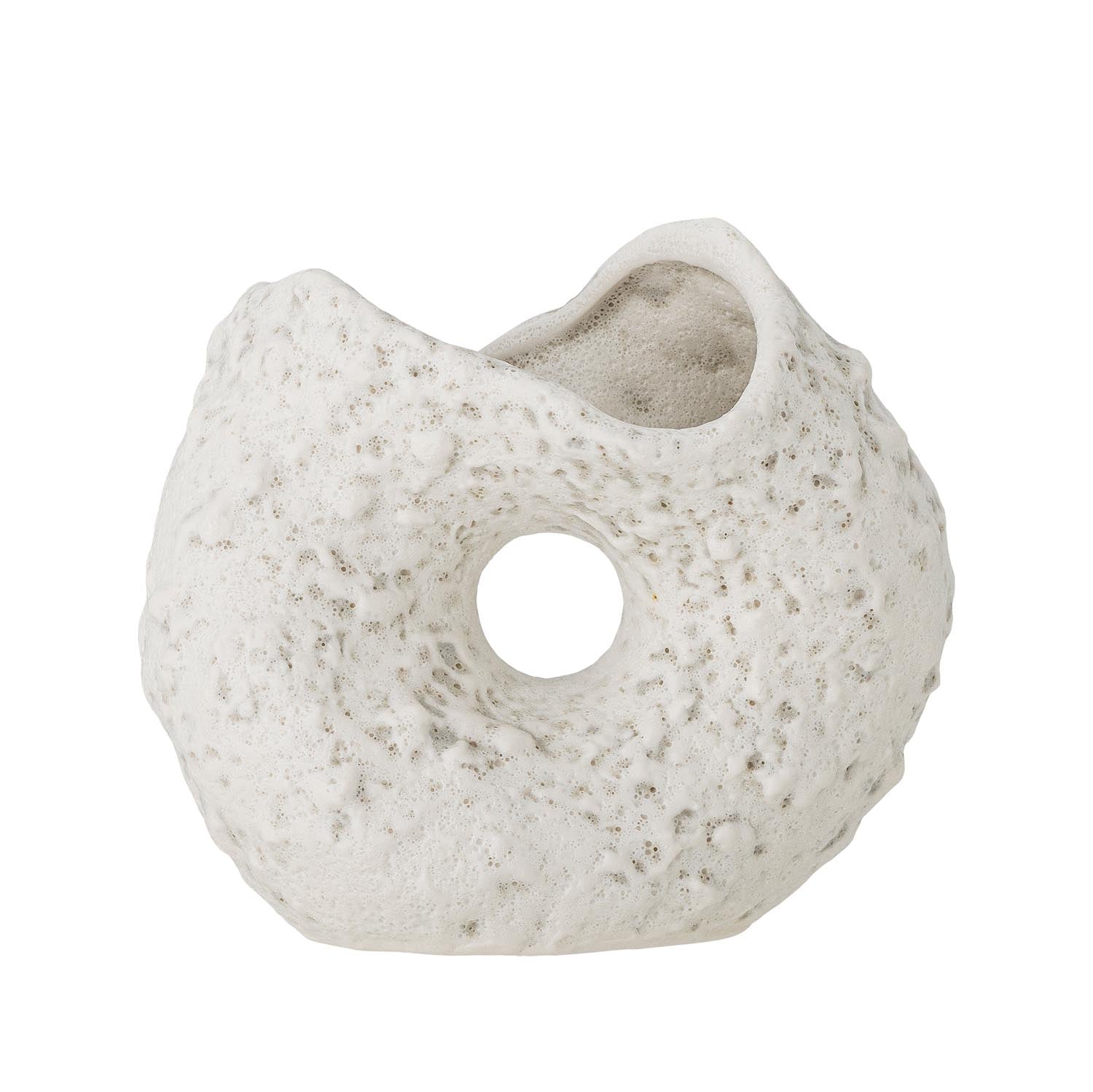 Fianna Vase, Weiss, Steingut in Weiss präsentiert im Onlineshop von KAQTU Design AG. Vase ist von Creative Collection