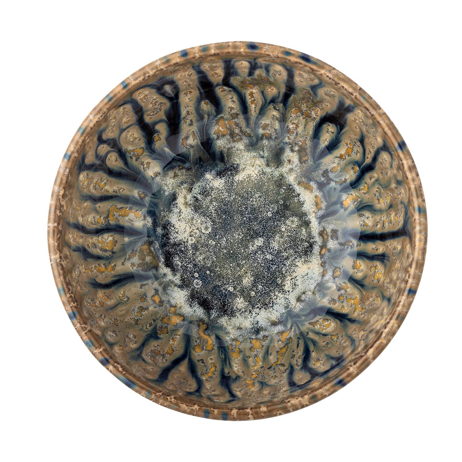 Die Milani Schale von Bloomingville aus Steingut in Blau besticht durch ihr stilvolles Design und ihre hochwertige Verarbeitung.