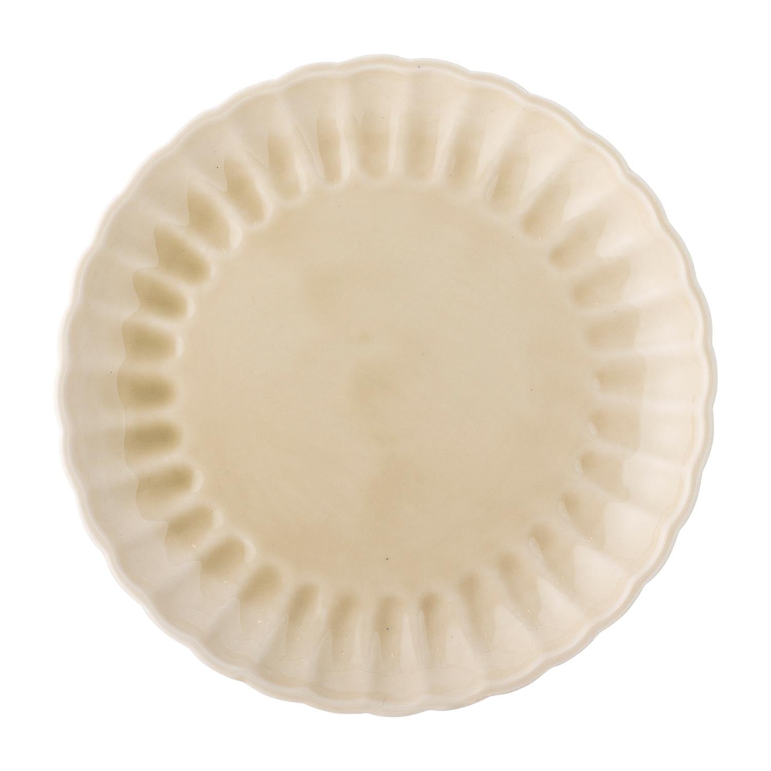 Der Latina Teller von Bloomingville aus natürlichem Steingut besticht durch sein elegantes Design und ist perfekt für jede Tafel.