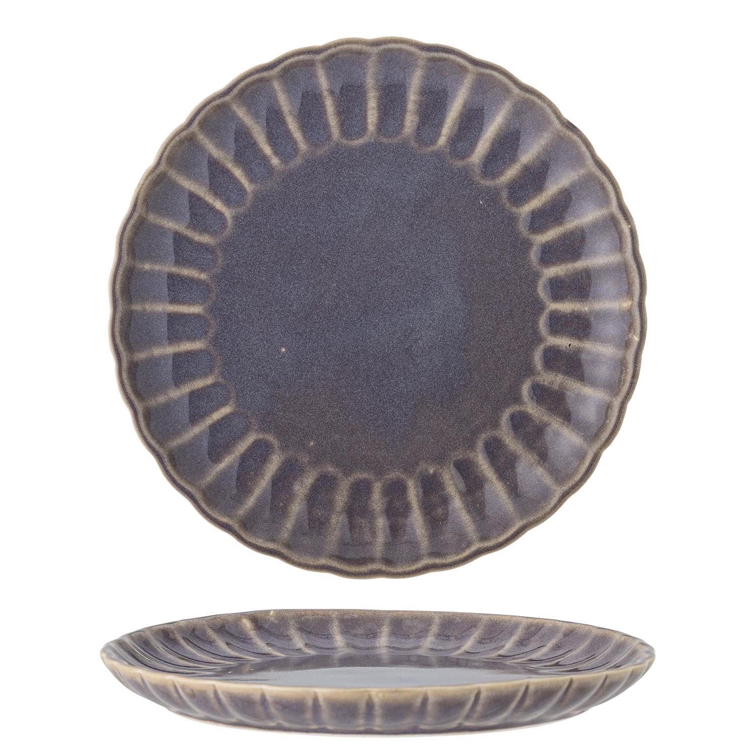 Latina Teller, Violett, Steingut in Lila präsentiert im Onlineshop von KAQTU Design AG. Teller ist von Bloomingville