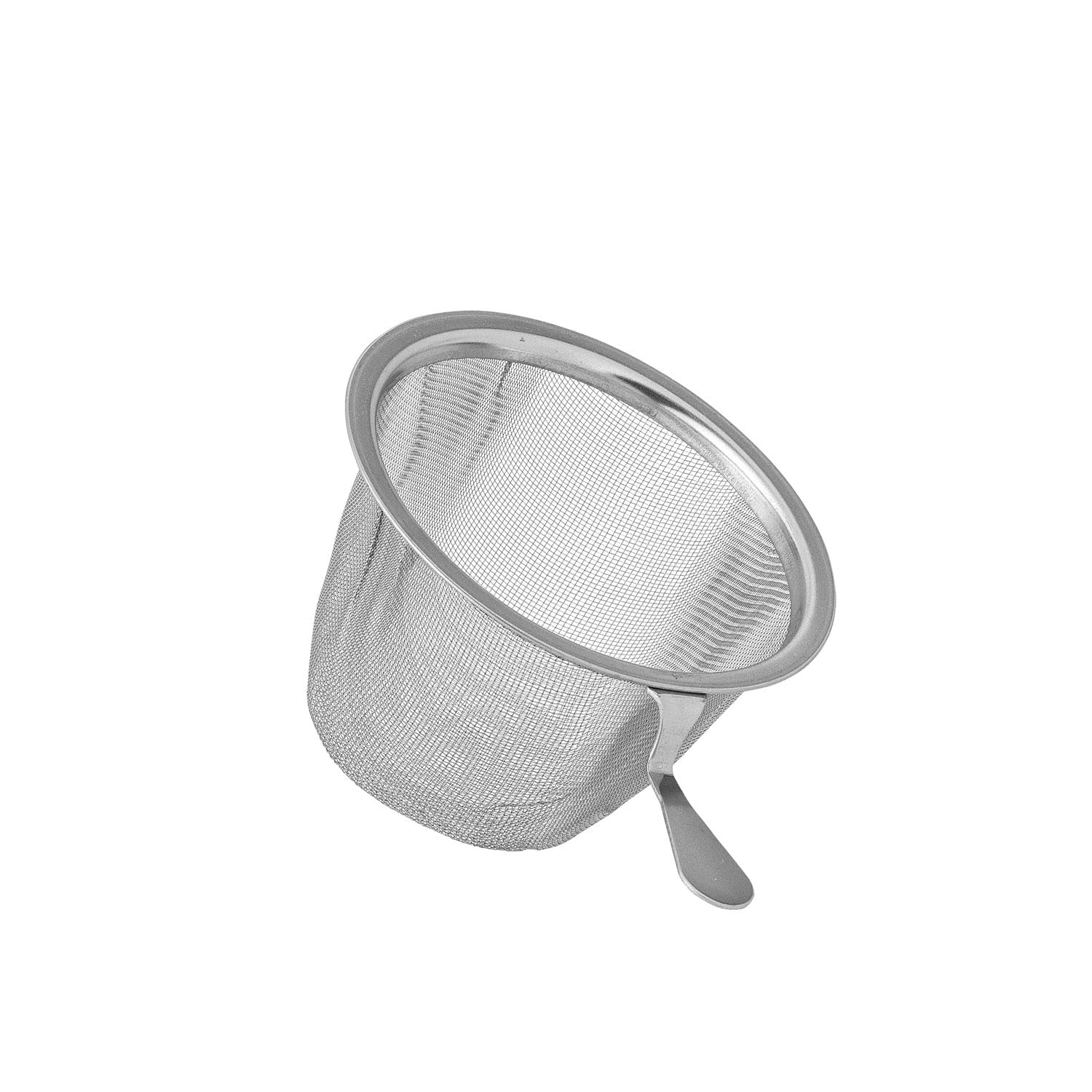 Eleganter Yuma Becher aus Steingut in Naturfarbe mit Deckel und Teesieb, ideal für stilvollen Teegenuss. Praktisch und ästhetisch.