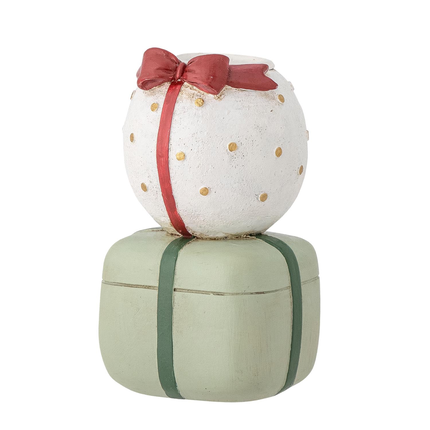 Moderner Wish Kerzenhalter in Grün aus Polyresin von Bloomingville, perfekt für eine elegante und gemütliche Wohnatmosphäre.