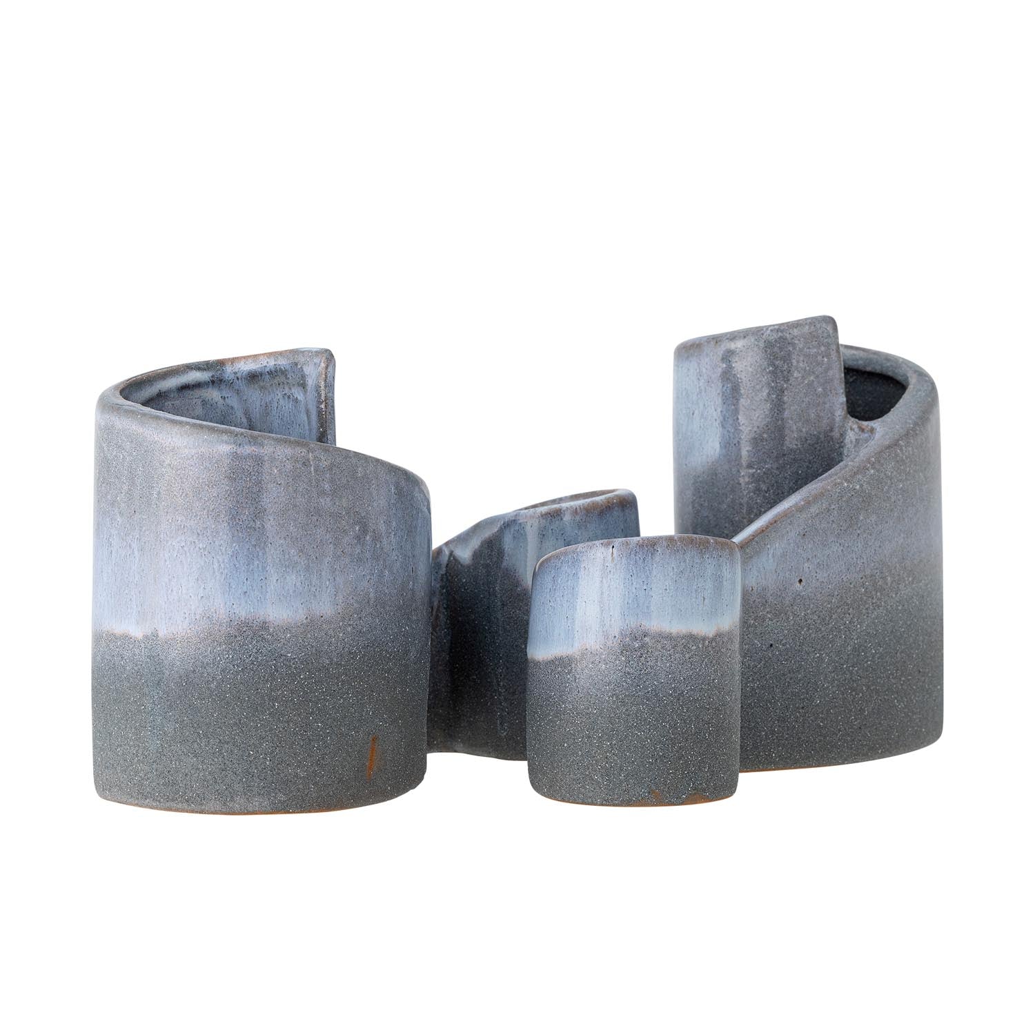 Die Meliad Buchstütze aus blauem Steingut von Creative Collection bietet stilvolle Unterstützung für Ihre Bücher.