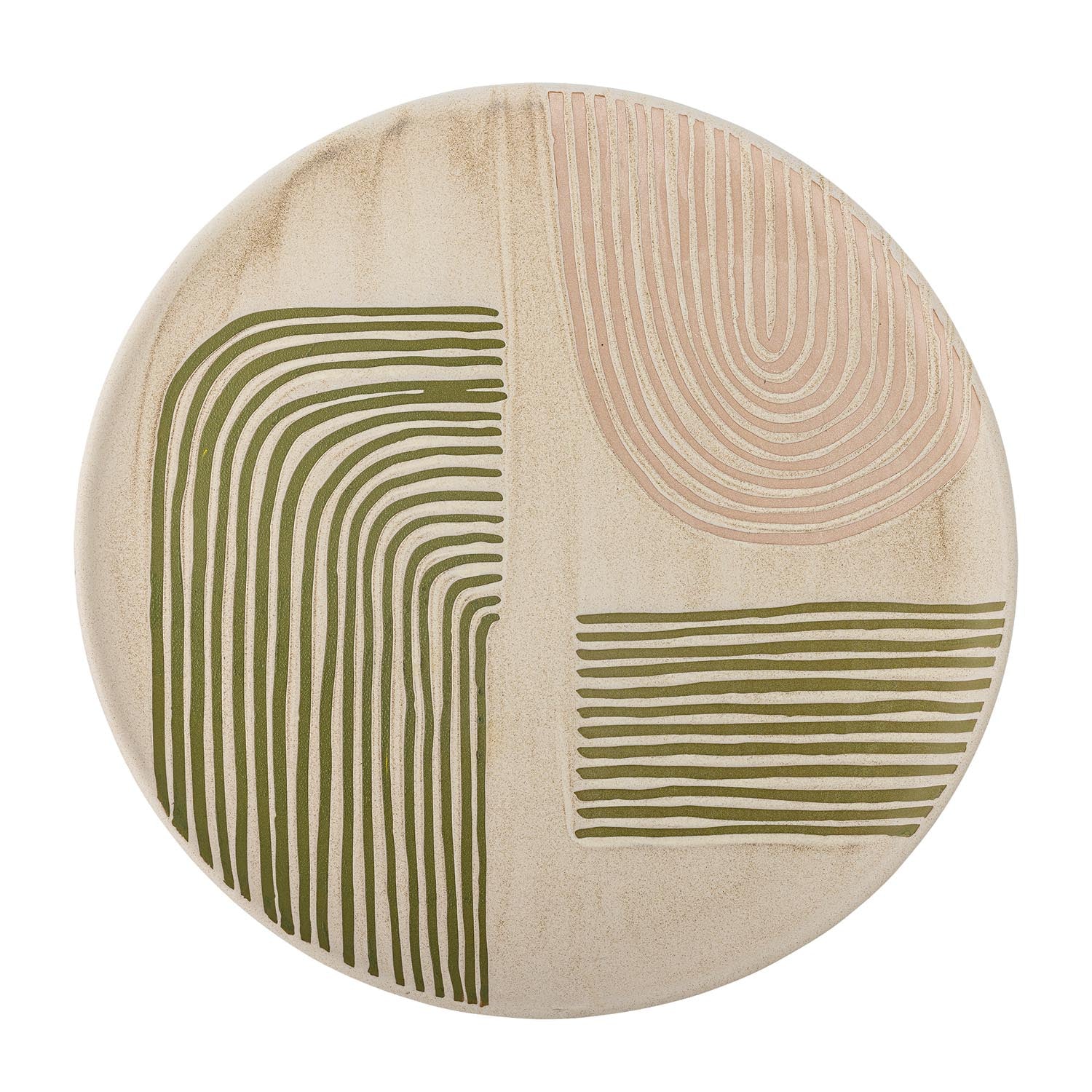 Die Amica Servierplatte von Bloomingville aus hochwertigem Steingut in zartem Rosé ist ideal für stilvolles Anrichten und Servieren.