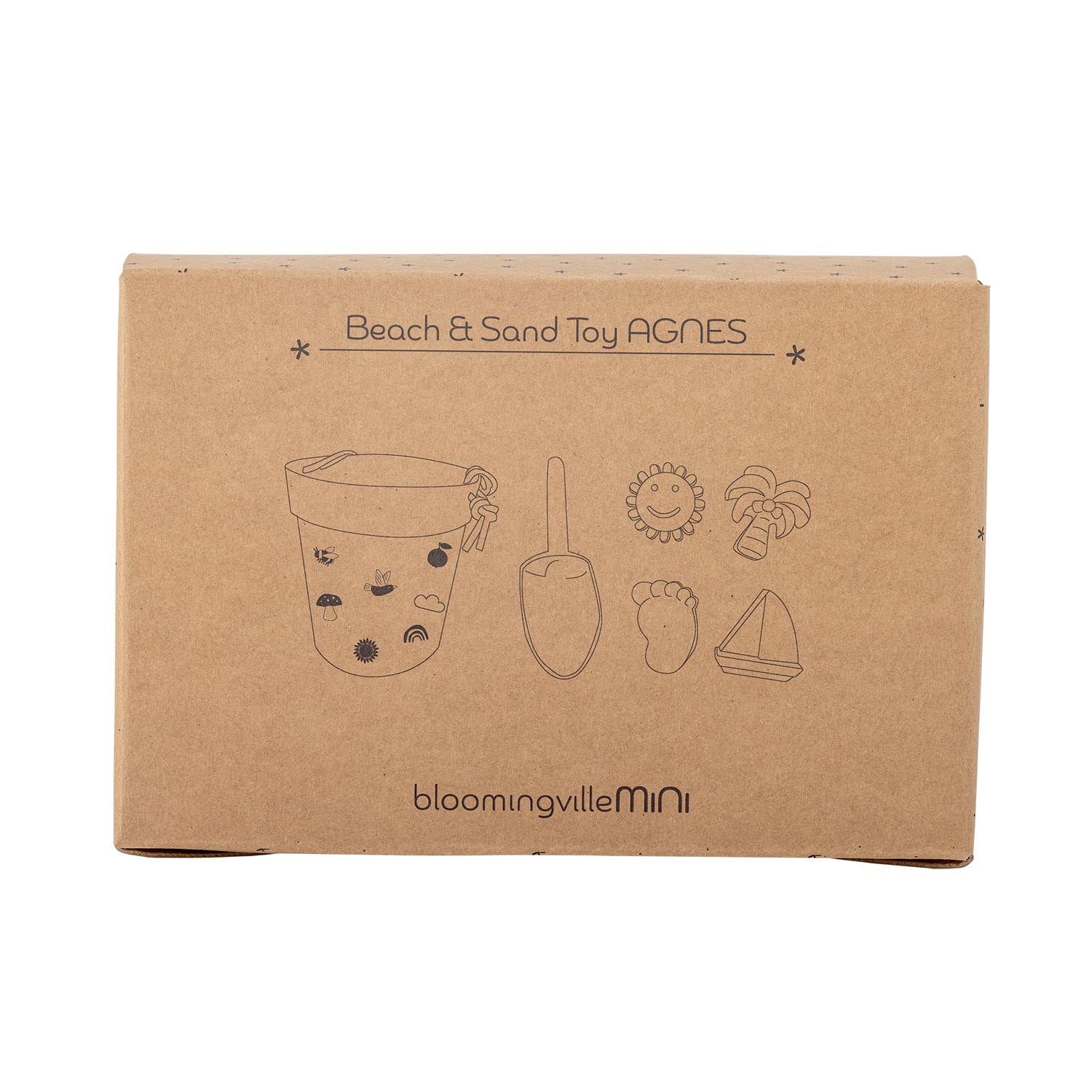 Das Agnes Sandspielzeug aus Silikon in Naturtönen ist ideal für Kinder. Perfekt für Strandabenteuer und kreatives Spielen im Sand.