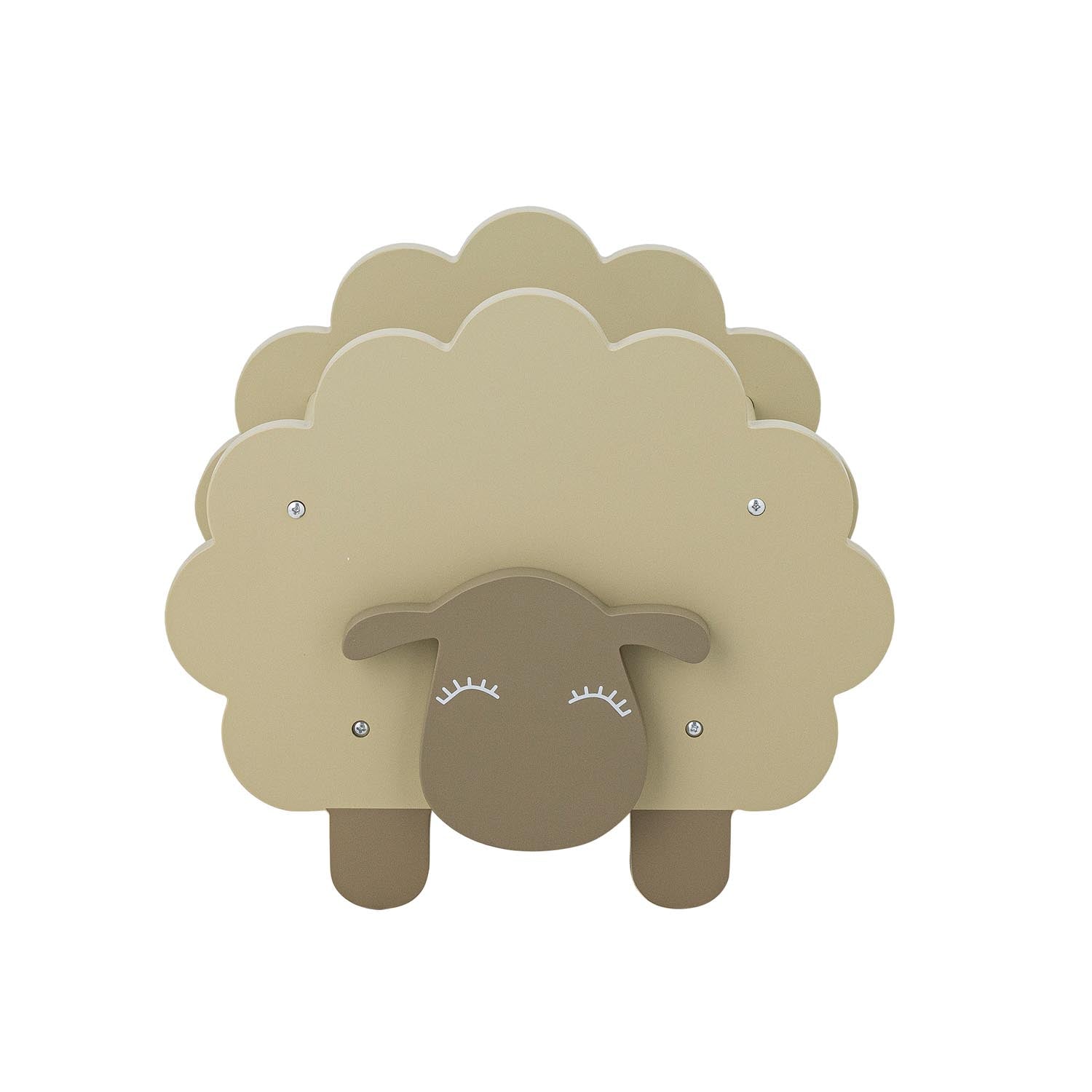 Das Dolly Bücherregal in Grau von Bloomingville Mini aus FSC®-zertifiziertem MDF bietet praktische und stilvolle Aufbewahrung für Kinderzimmer.