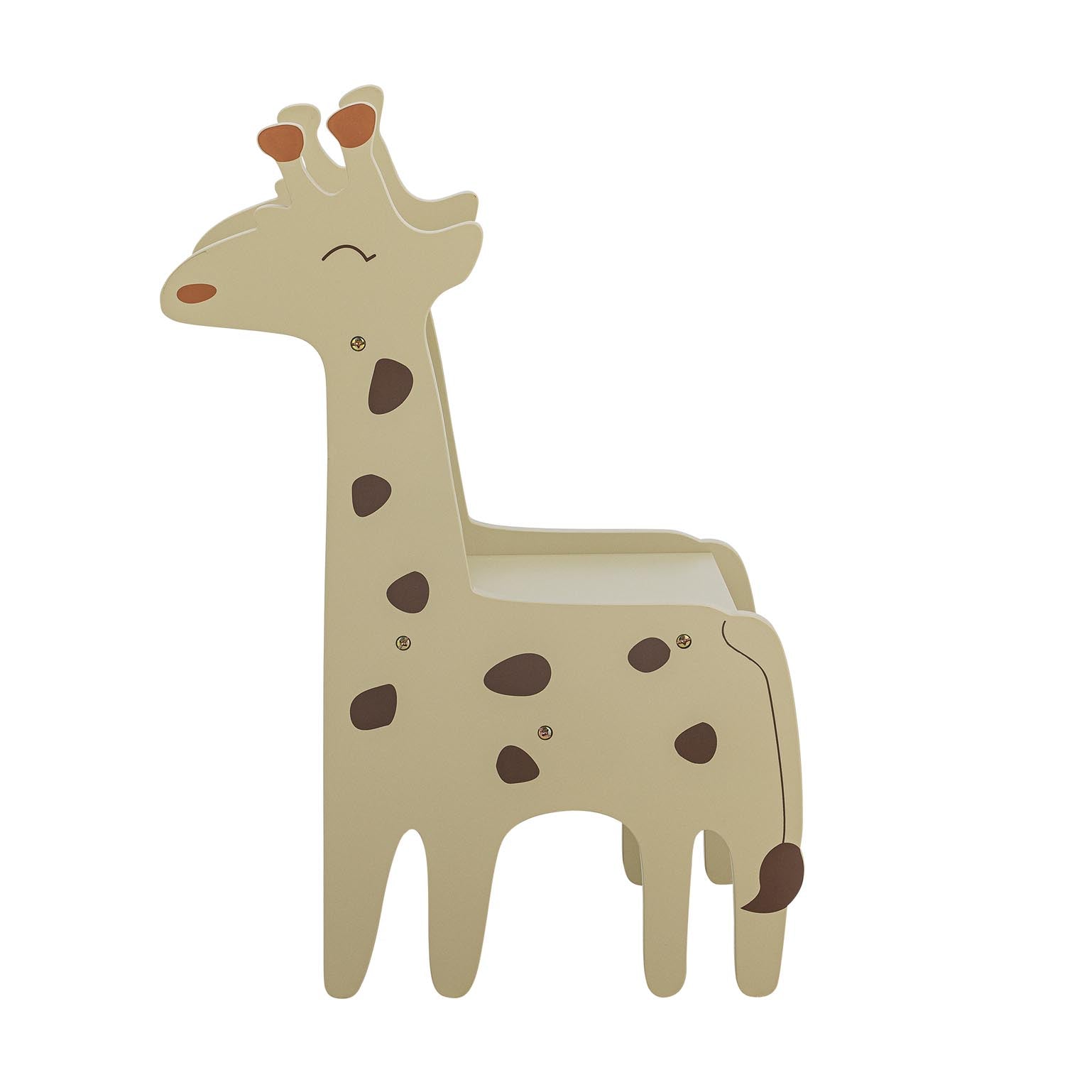 Der Ibber Stuhl von Bloomingville Mini in Grau, aus FSC®100% MDF, ist ein stilvolles, nachhaltiges Möbelstück für Kinderzimmer.