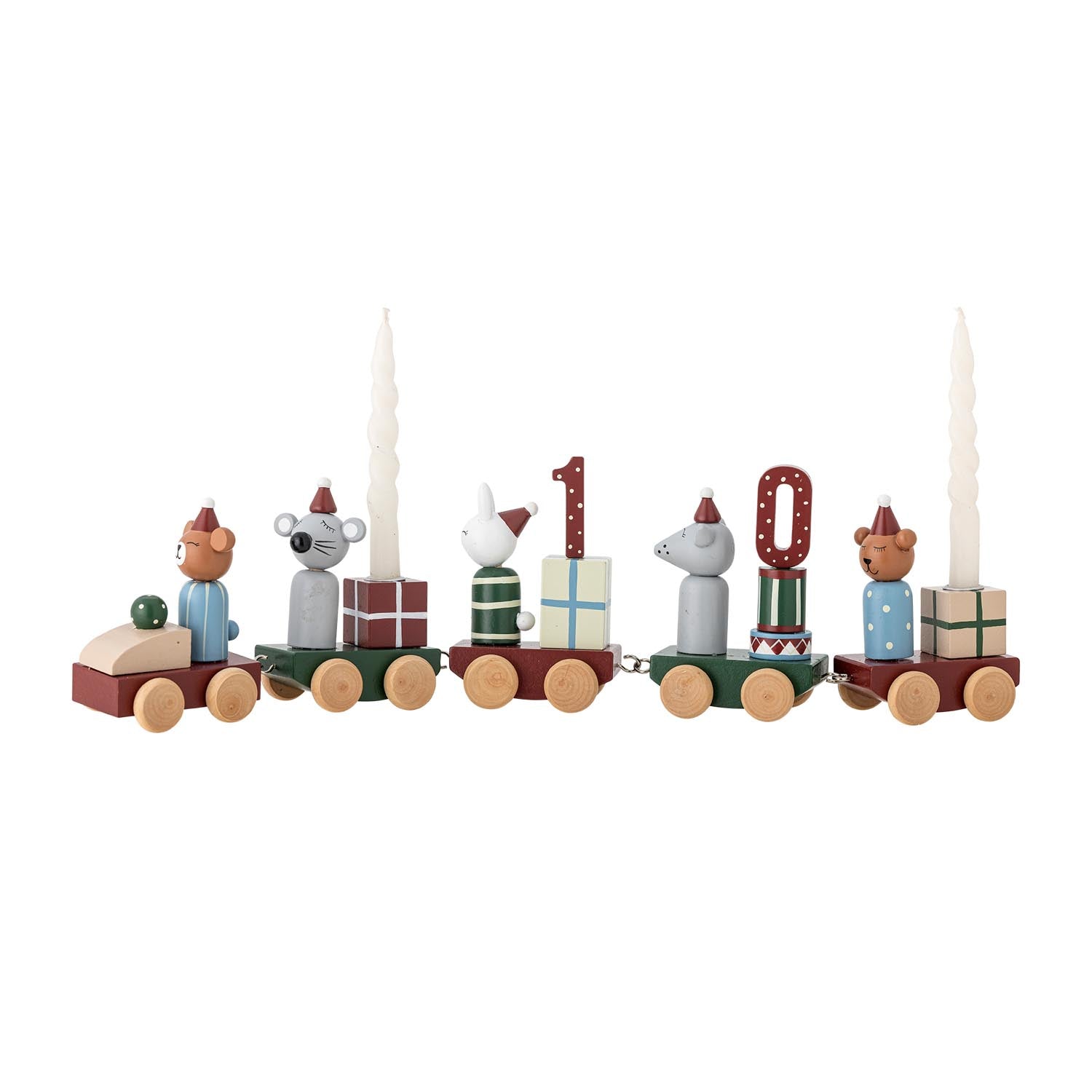 Das Deko-Objekt Junaid in Rot aus FSC®100%-zertifiziertem MDF ist ein stilvolles Accessoire für zeitgemässe Wohnräume.