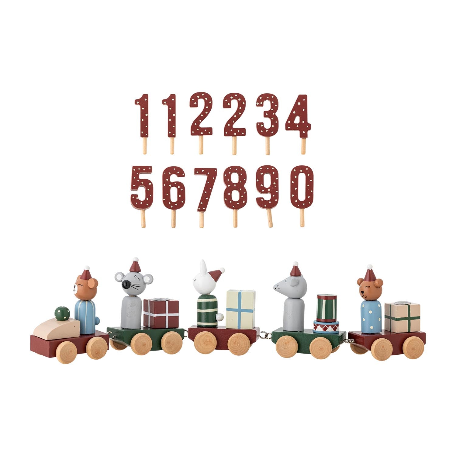 Das Deko-Objekt Junaid in Rot aus FSC®100%-zertifiziertem MDF von Bloomingville bringt Stil und Eleganz in jedes moderne Zuhause.