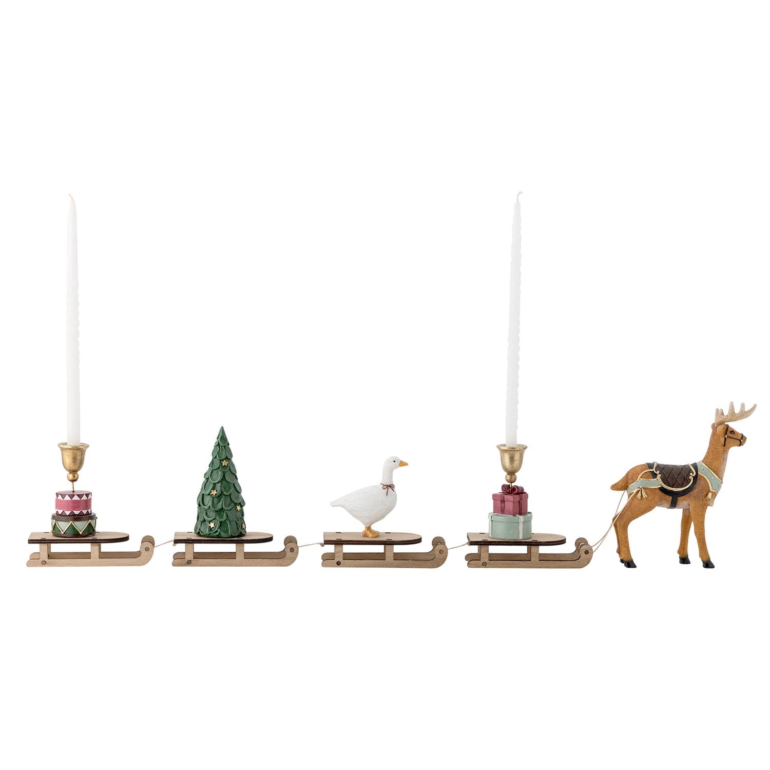 Dasher Dekofigur in Grün von Bloomingville, aus Polyresin gefertigt, ideal für stilvolle und moderne Dekorationen.