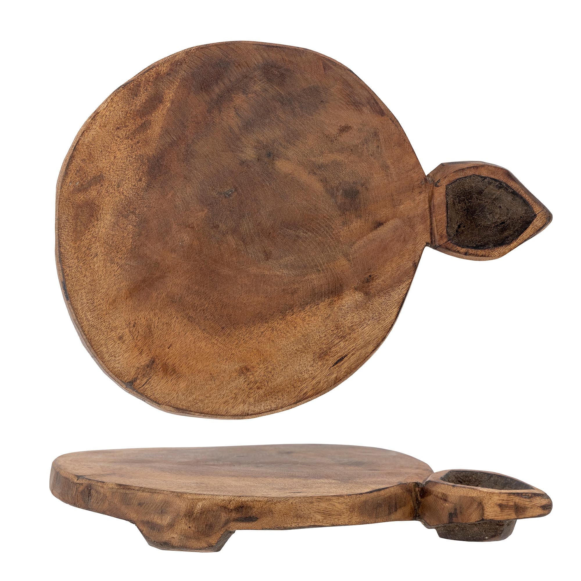 Entdecken Sie das Tara Tablett von Creative Collection: Ein einzigartiges, braunes Tablett aus recyceltem Holz, ideal für Dekoration und Organisation.