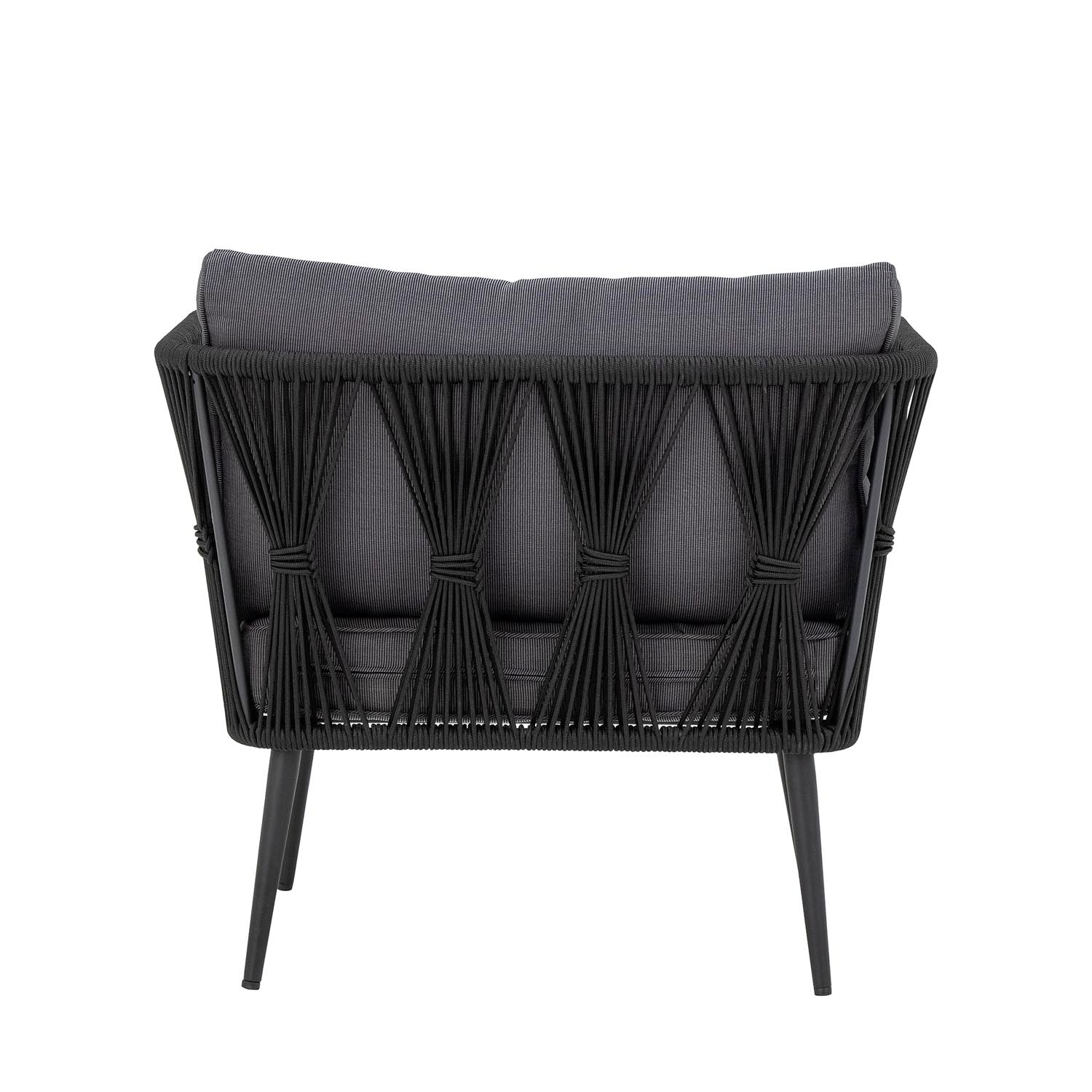Pavone Fire-resistant Loungesessel, Schwarz, Metall in Schwarz präsentiert im Onlineshop von KAQTU Design AG. Sessel ist von Bloomingville