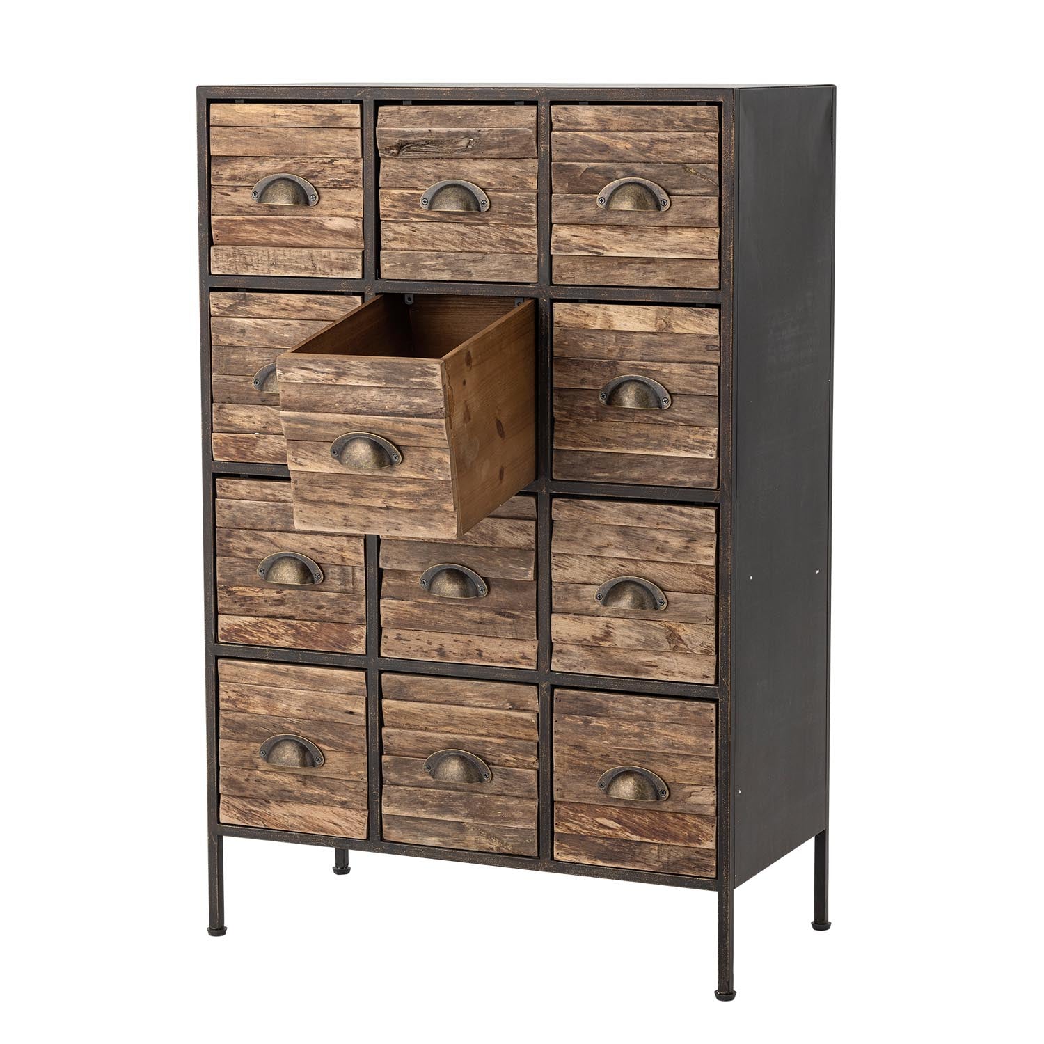 Matteo Drawer: Elegante schwarze Metallkommode von Creative Collection, perfekt für modernes Design und praktische Aufbewahrung.
