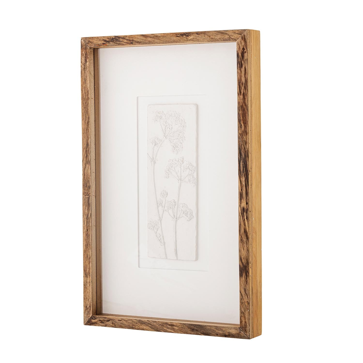 Stilvolle Illustration im Tannenholzrahmen, perfekt für moderne Wohnräume. Hochwertige Materialien und Design.