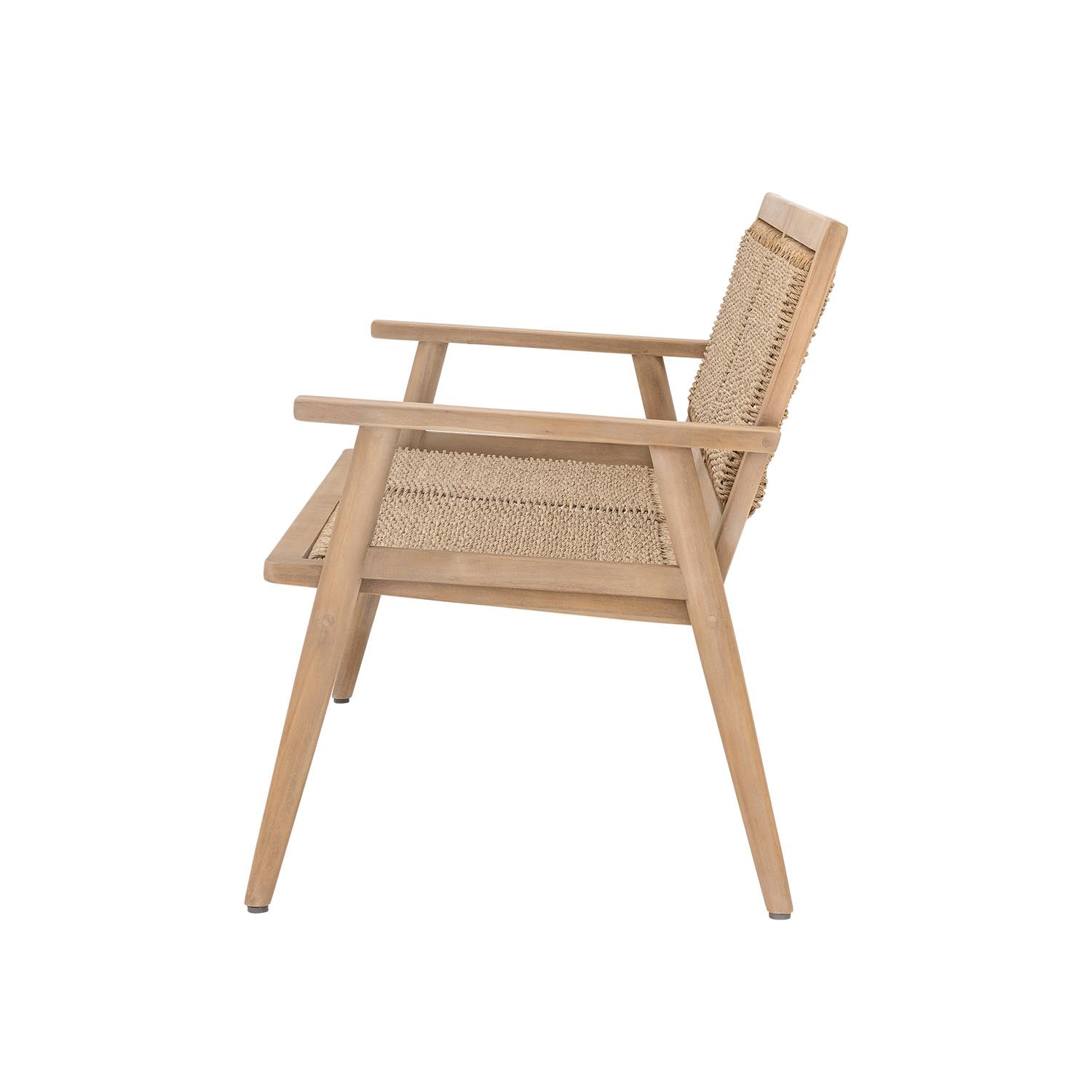 Das Sorrento Sofa aus FSC®-zertifiziertem Akazienholz bietet nachhaltigen Komfort und zeitlose Eleganz für Ihr Zuhause.