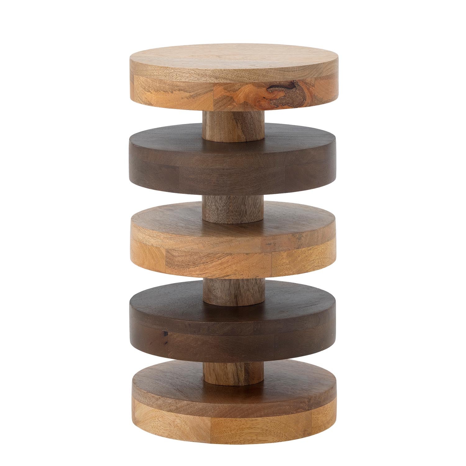 Franka Beistelltisch aus 100% FSC-zertifiziertem Mangoholz: Nachhaltig, langlebig, einzigartig im Design. Perfekt für stilvolles Wohnen.