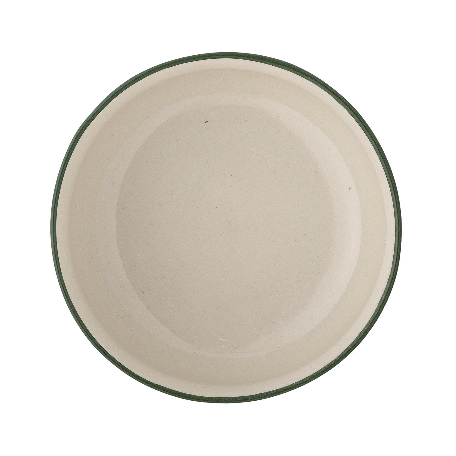 Elegante grüne Steingutschale von Creative Collection, ideal als stilvolle Dekoration oder praktische Servierschale.