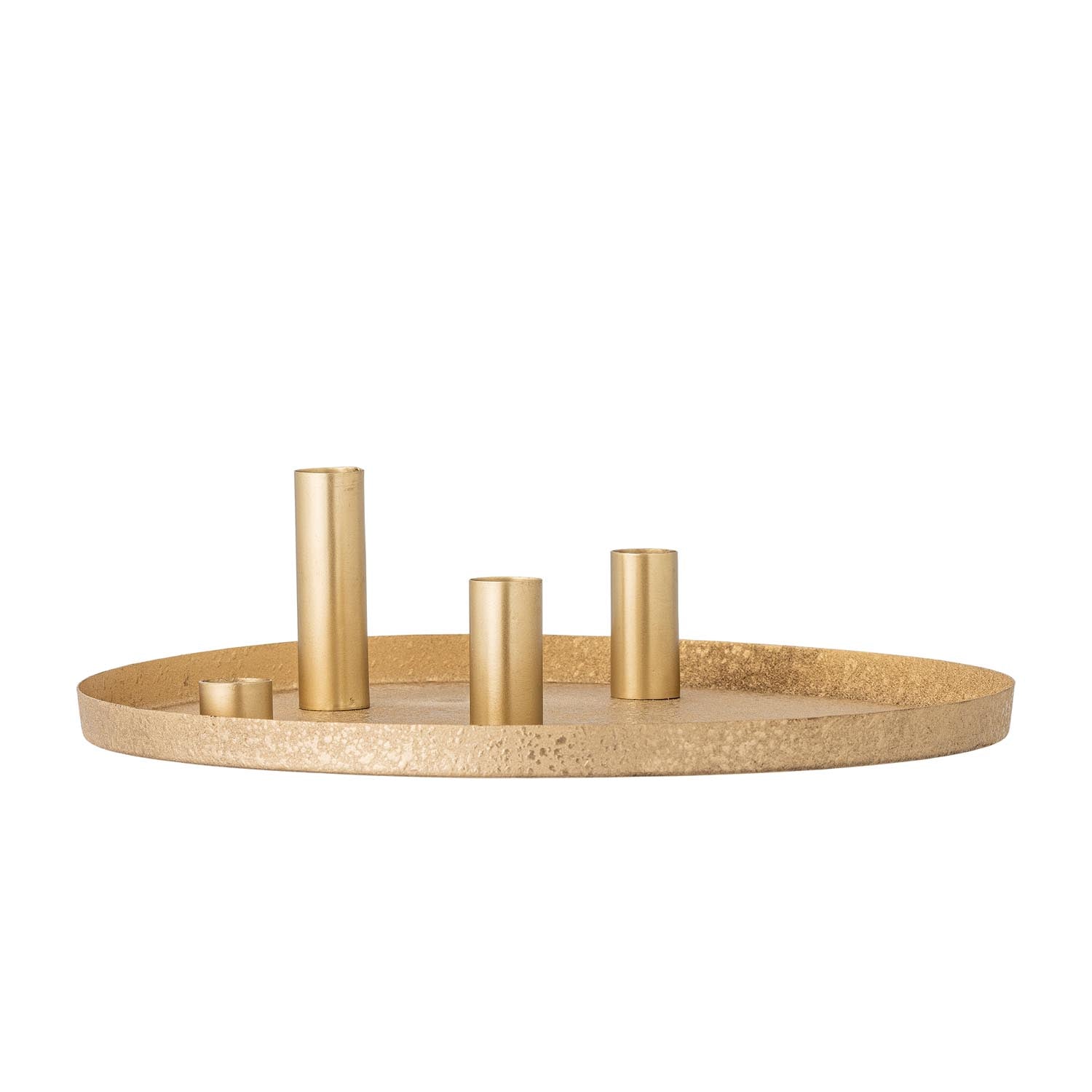 Eleganter Adventskerzenhalter aus goldfarbenem Metall von Bloomingville, ideal für eine festliche und stilvolle Weihnachtsdekoration.