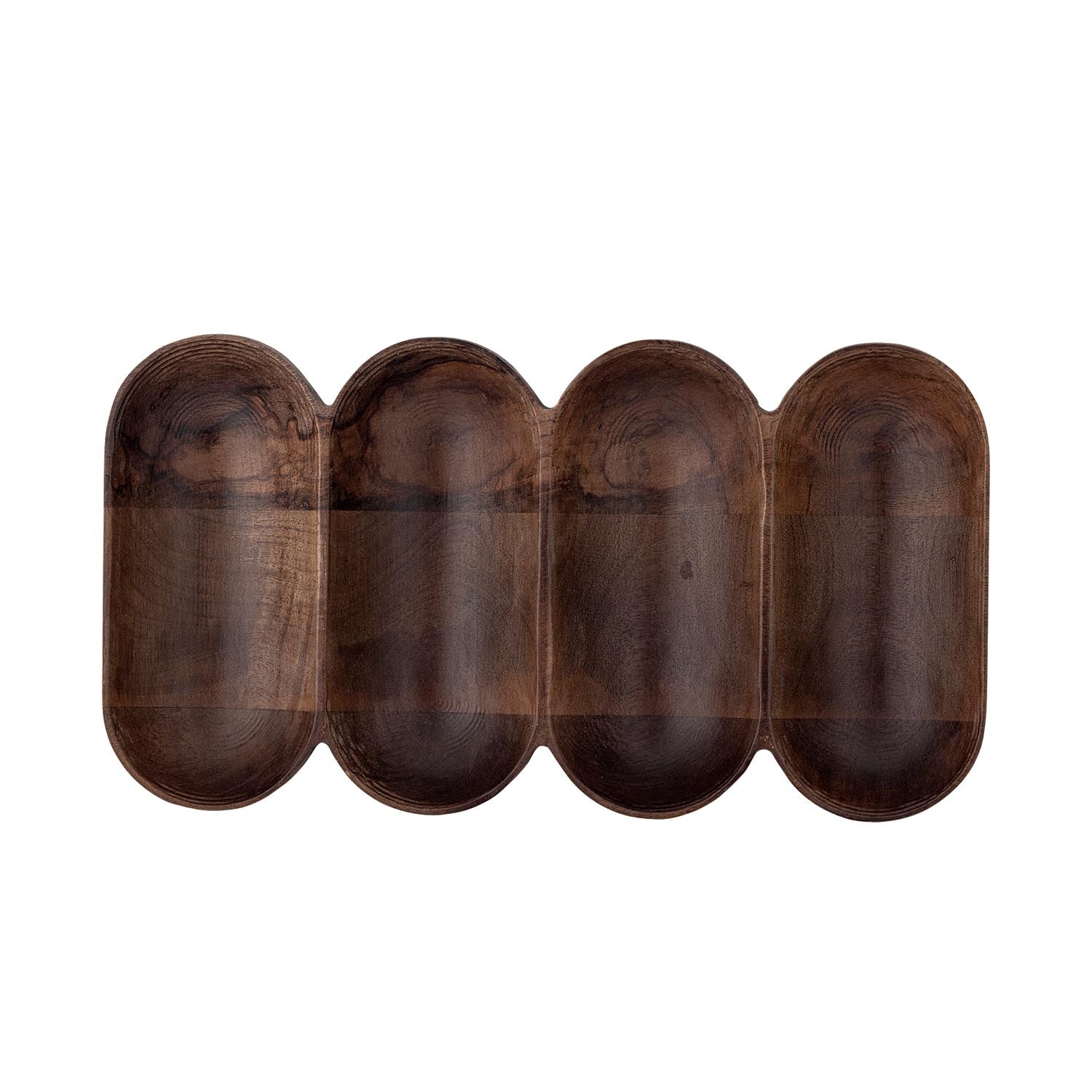 Das Maluna Tablett aus braunem Mangoholz von Bloomingville überzeugt durch Eleganz und Funktionalität, perfekt für Servieren und Dekorieren.