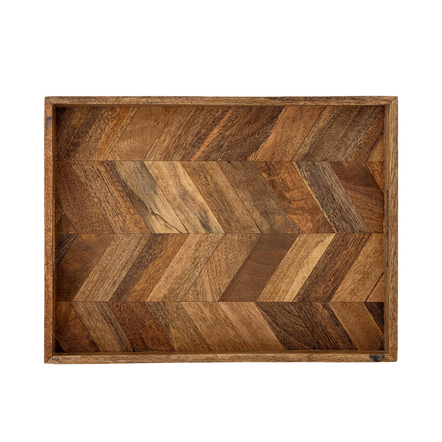 Das Katalyn Serviertablett aus FSC-zertifiziertem Mangoholz von Bloomingville vereint natürliche Schönheit mit praktischer Funktionalität.