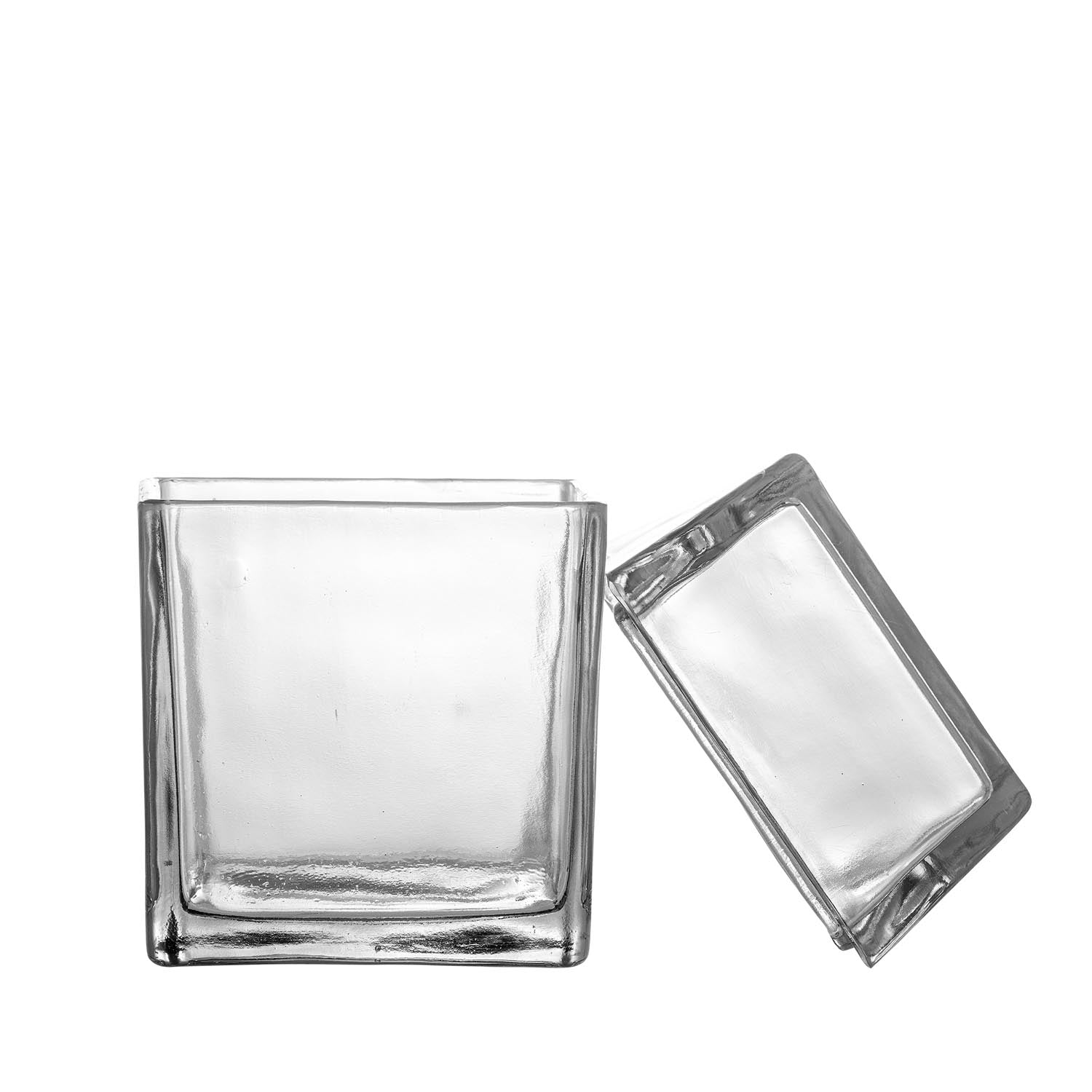 Elius Gefäss mit Deckel aus recyceltem Glas, klar, von Bloomingville – stilvolle Aufbewahrung mit nachhaltigem Design.