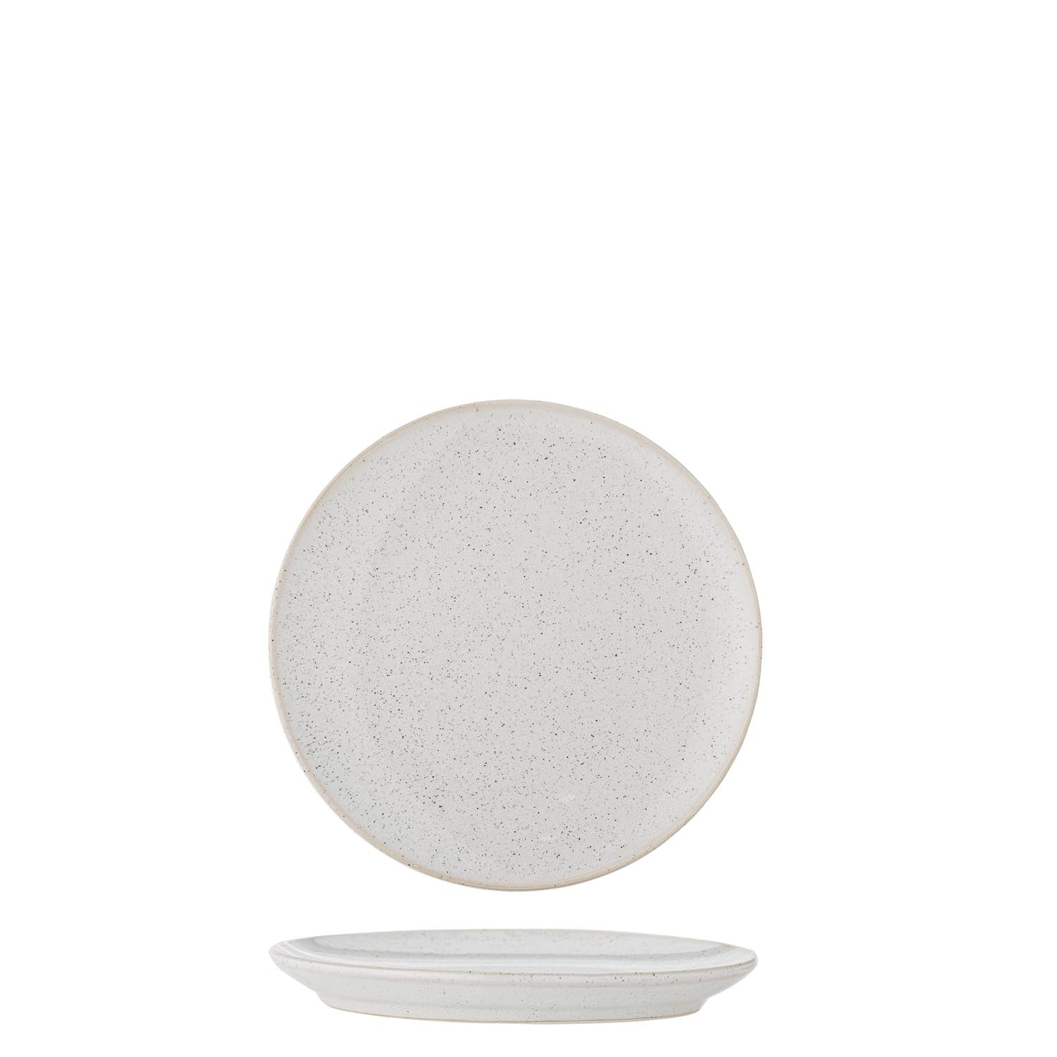Addison Teller, Weiss, Steingut in Weiss präsentiert im Onlineshop von KAQTU Design AG. Teller ist von Bloomingville