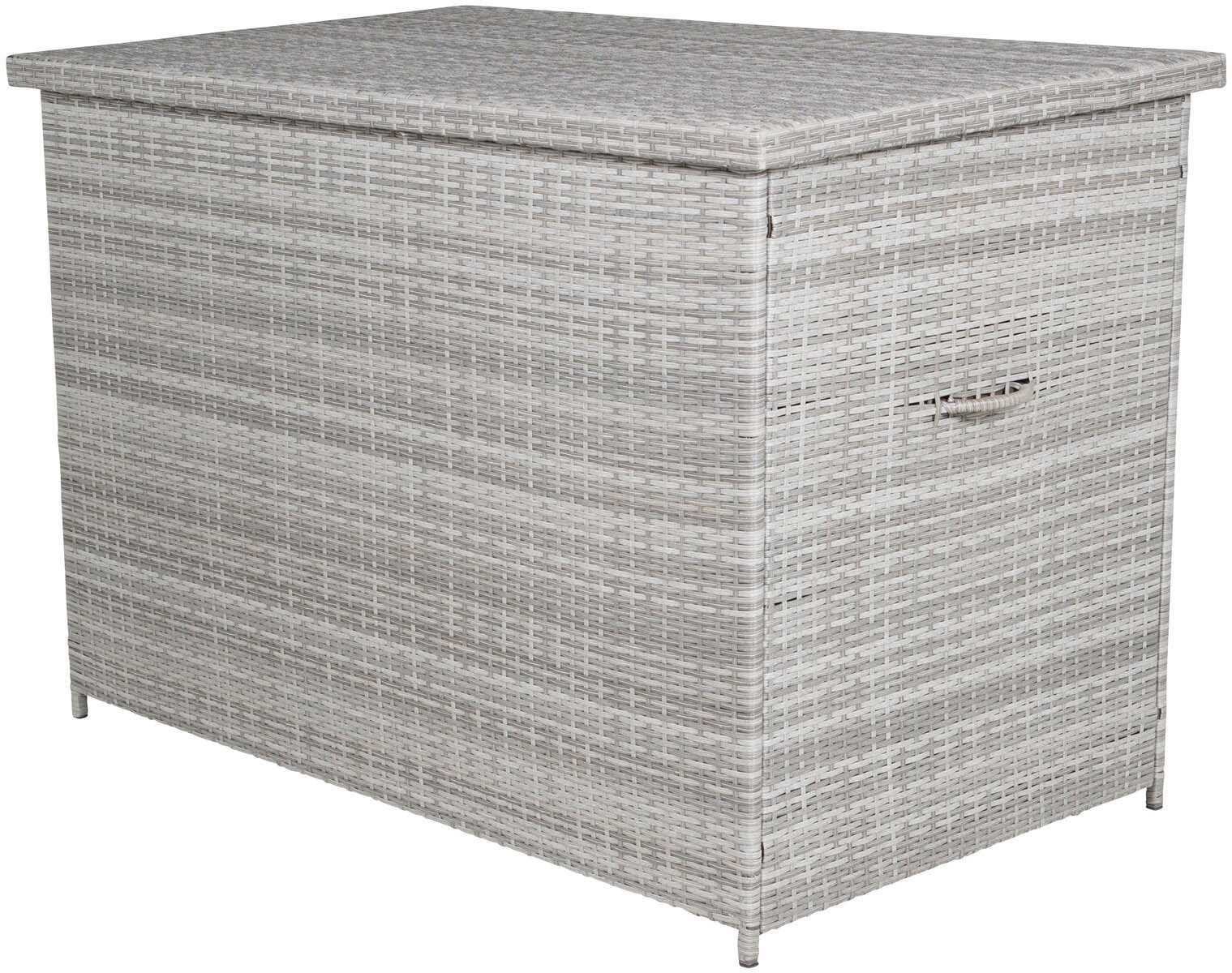 Geräumige und wetterfeste Kissenbox von Venture Home, ideal für Garten und Terrasse, modernes und langlebiges Design.