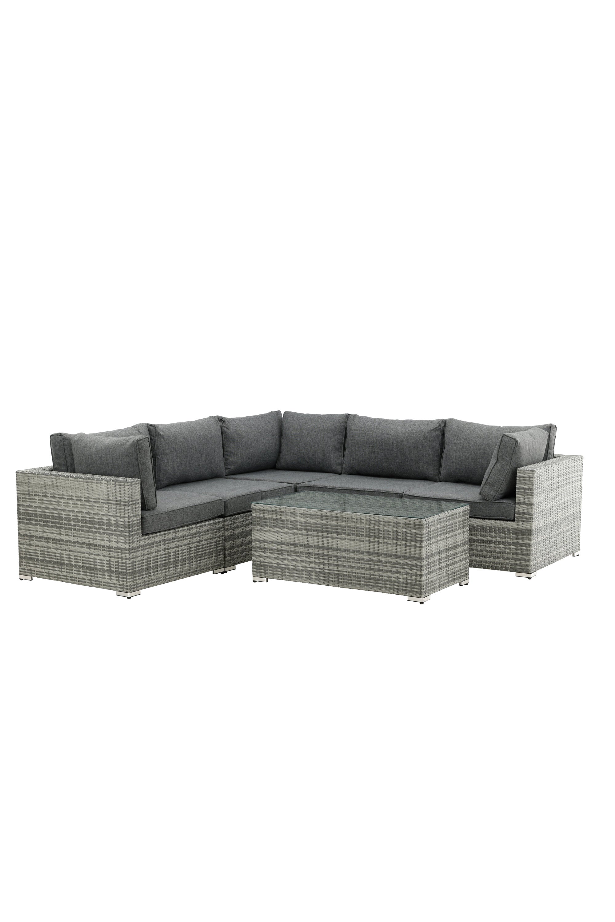 Amazon Ecksofa Outdoorset 110cm in Grau/Grau präsentiert im Onlineshop von KAQTU Design AG. Loungeset ist von Venture Home