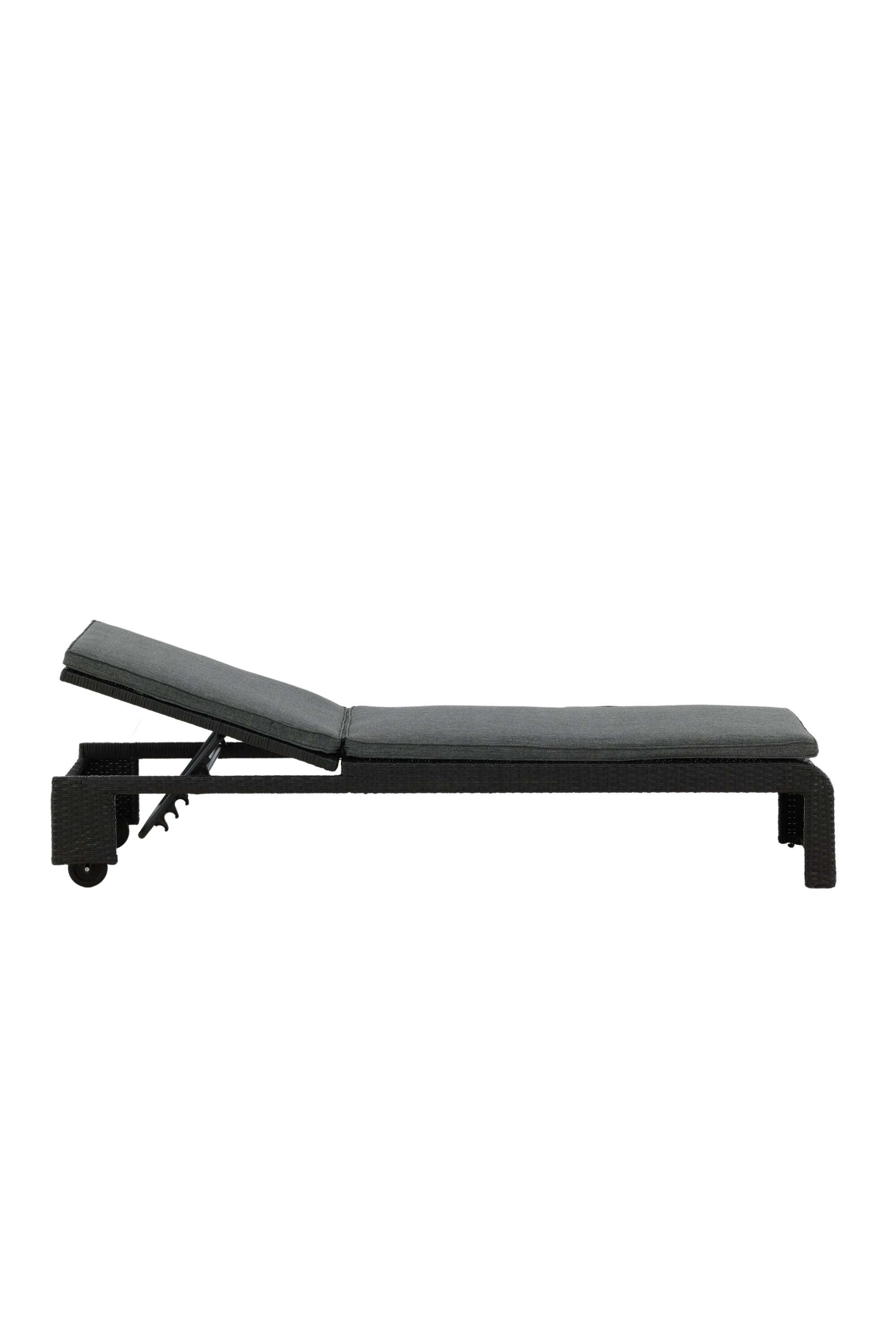London Sonnenliege in Schwarz präsentiert im Onlineshop von KAQTU Design AG. Liegestuhl ist von Venture Home