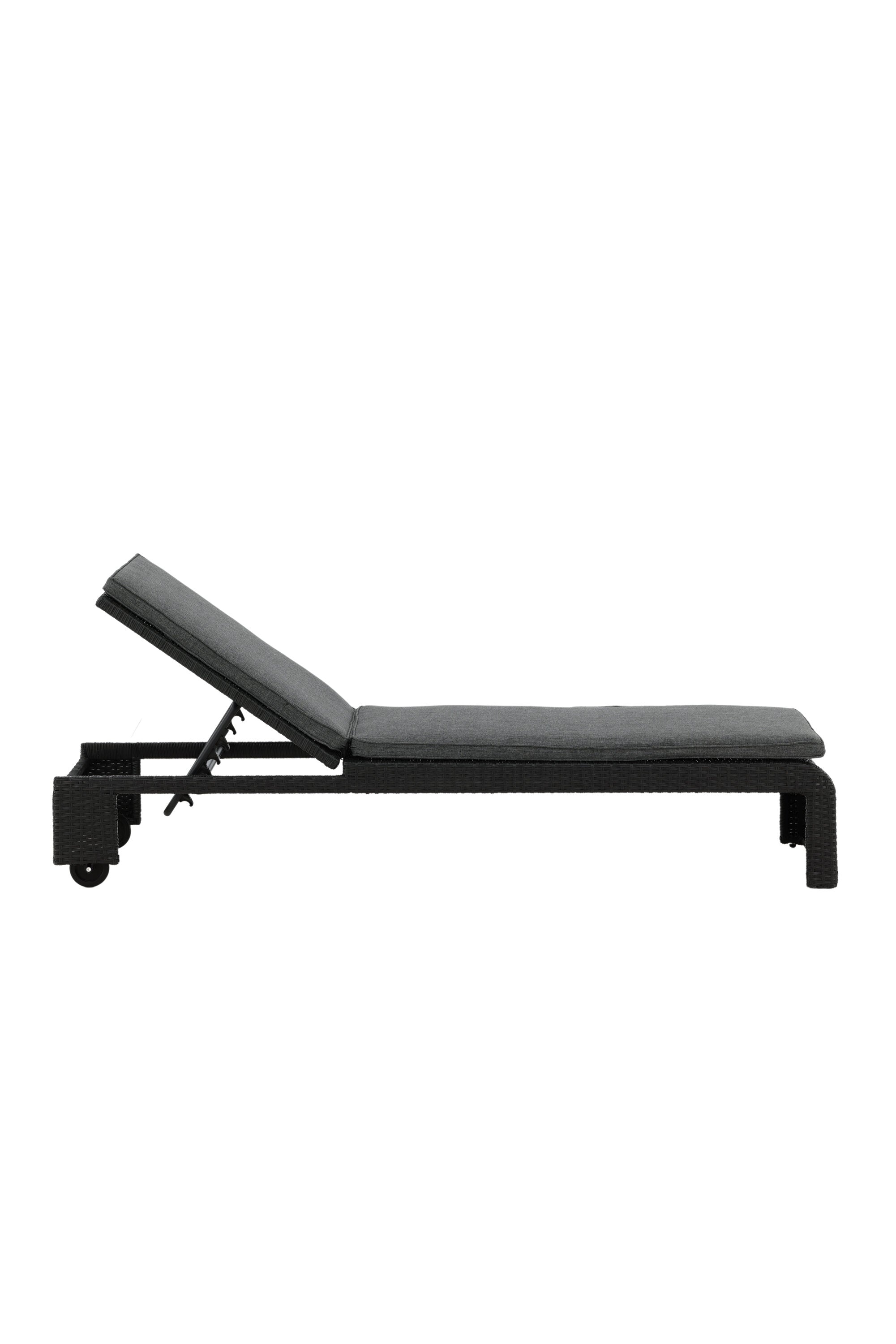 London Sonnenliege in Schwarz präsentiert im Onlineshop von KAQTU Design AG. Liegestuhl ist von Venture Home