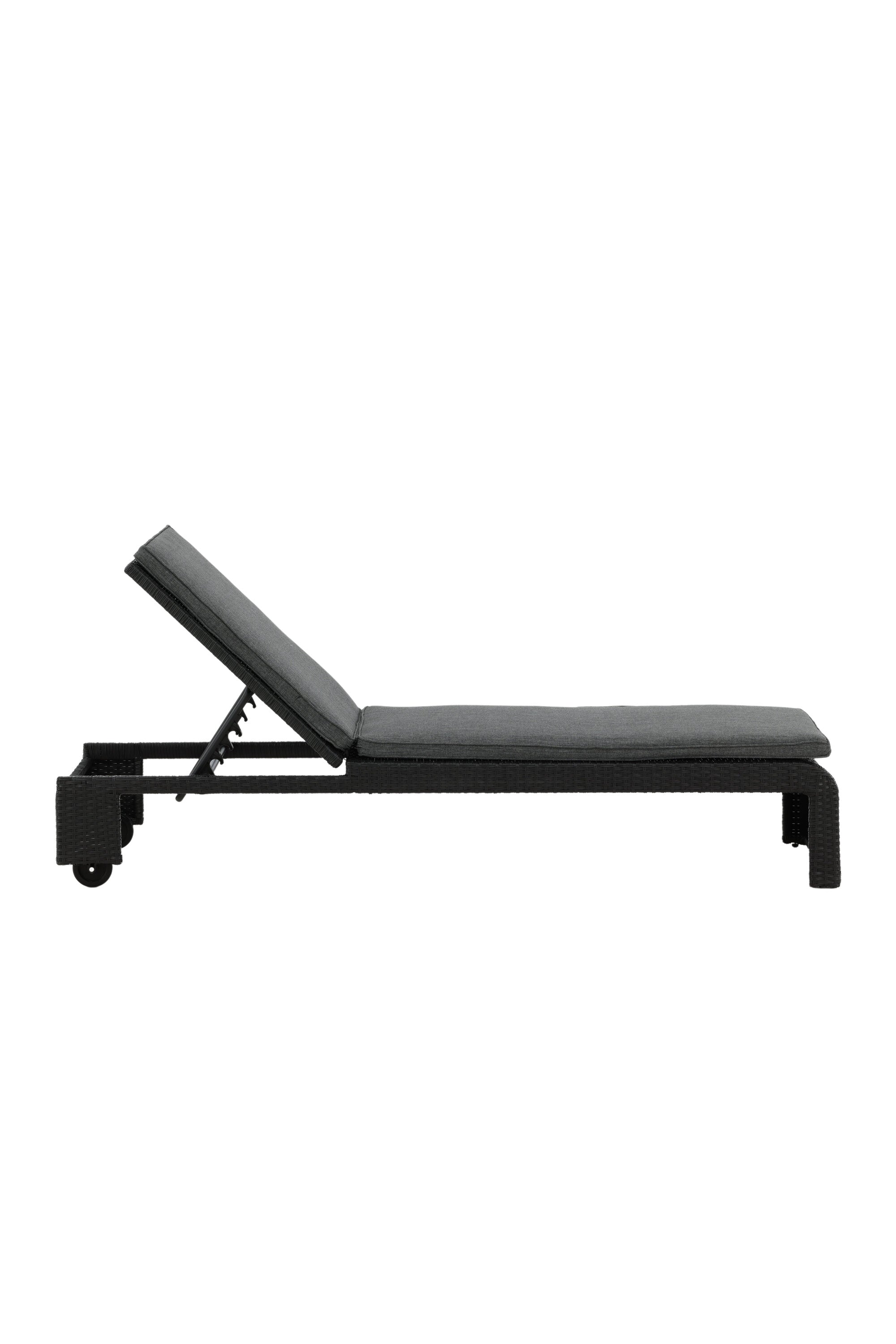 London Sonnenliege in Schwarz präsentiert im Onlineshop von KAQTU Design AG. Liegestuhl ist von Venture Home