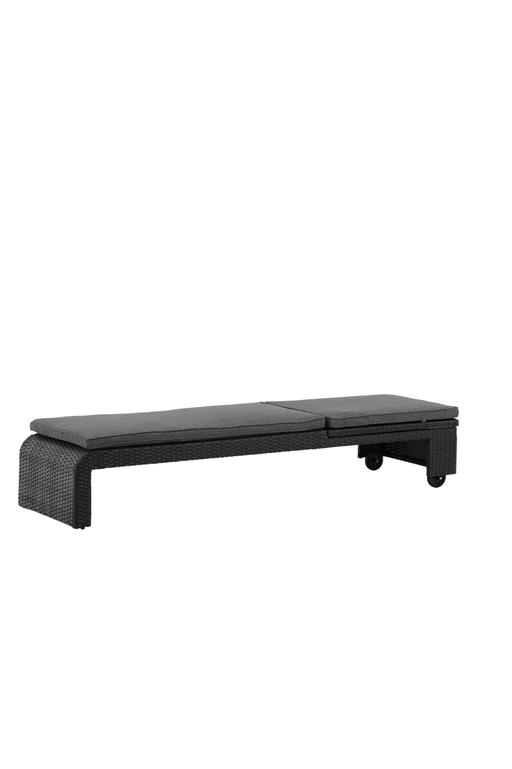 London Sonnenliege in Schwarz präsentiert im Onlineshop von KAQTU Design AG. Liegestuhl ist von Venture Home