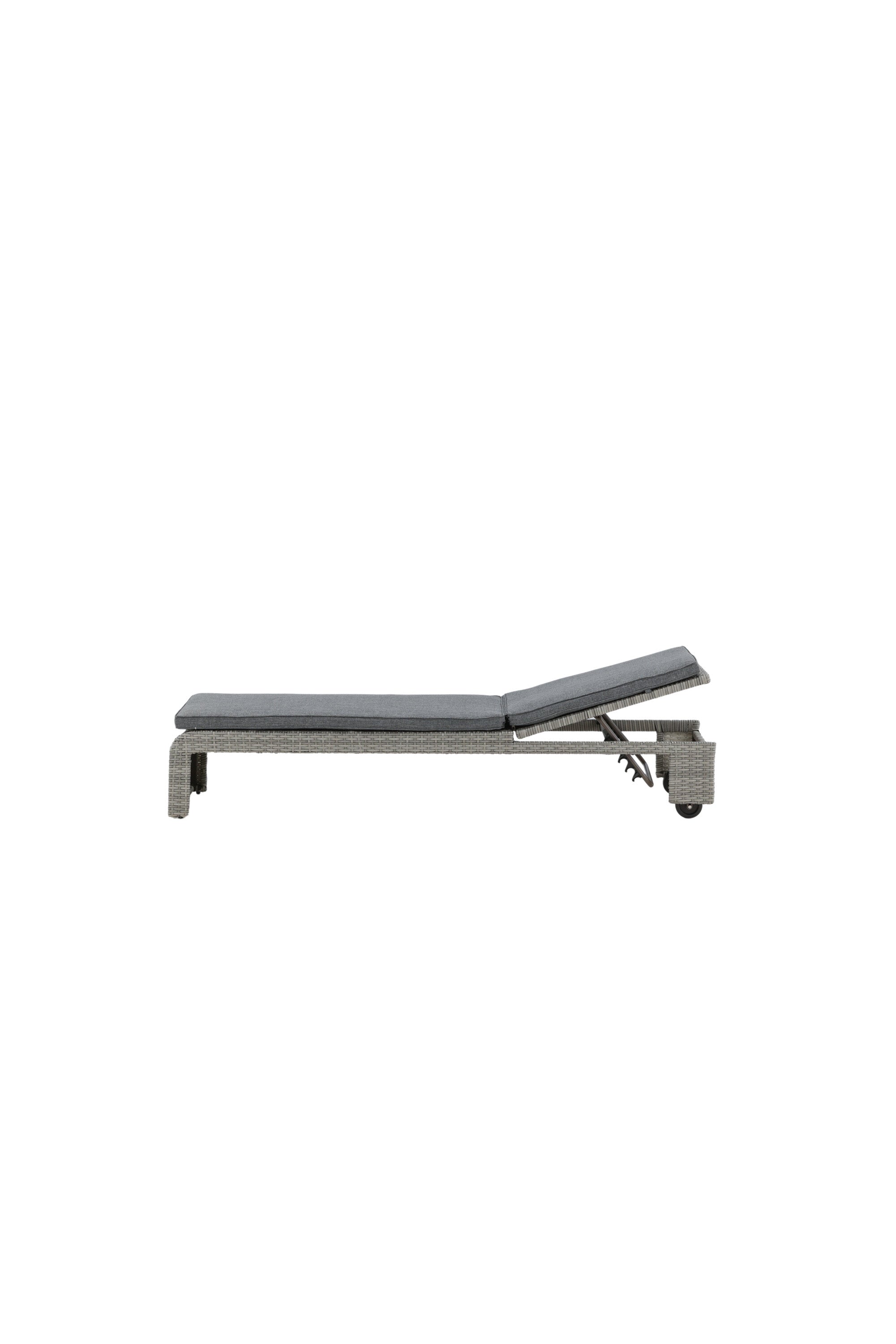 London Sonnenliege in Grau präsentiert im Onlineshop von KAQTU Design AG. Liegestuhl ist von Venture Home