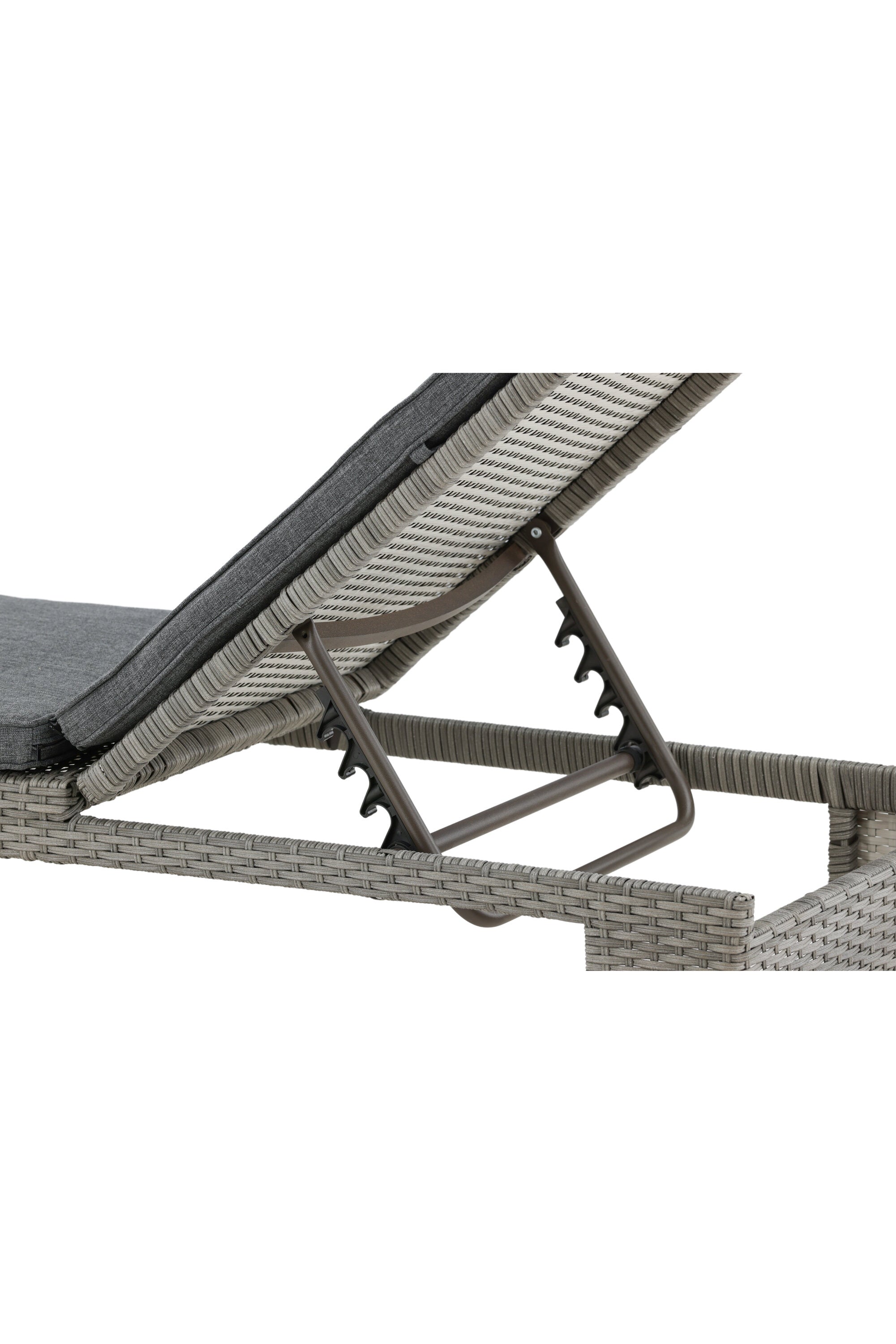 London Sonnenliege in Grau präsentiert im Onlineshop von KAQTU Design AG. Liegestuhl ist von Venture Home