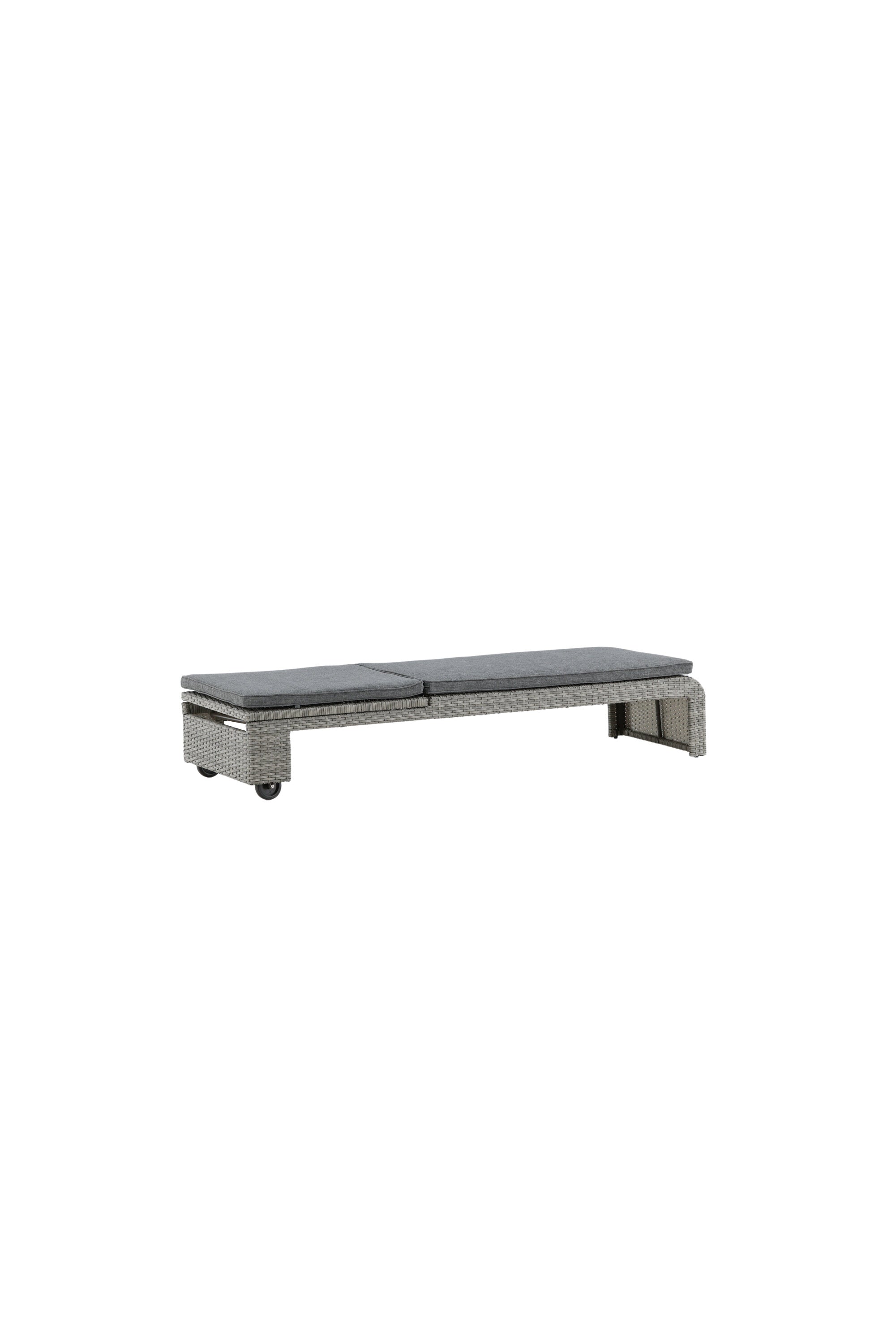 London Sonnenliege in Grau präsentiert im Onlineshop von KAQTU Design AG. Liegestuhl ist von Venture Home