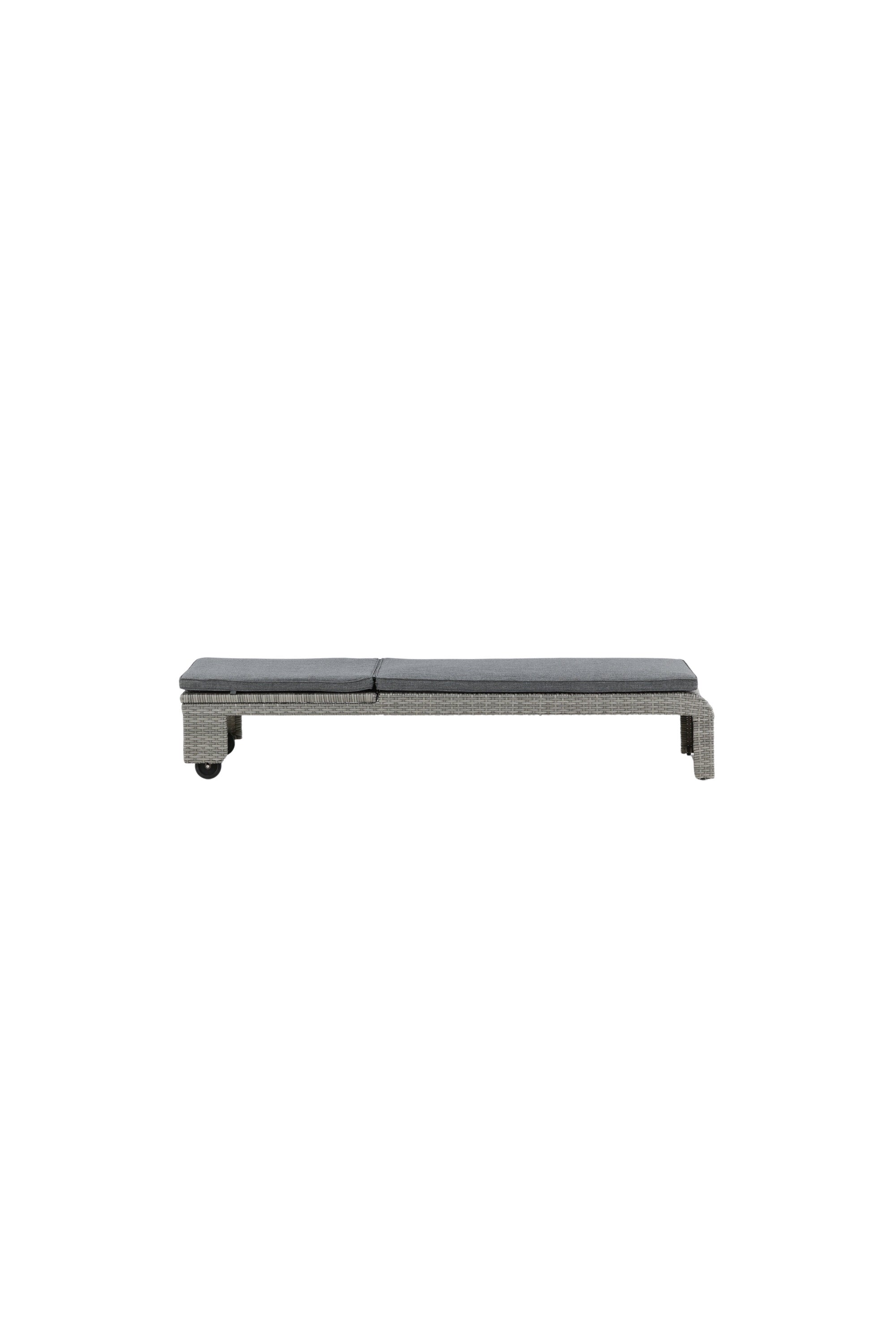 London Sonnenliege in Grau präsentiert im Onlineshop von KAQTU Design AG. Liegestuhl ist von Venture Home
