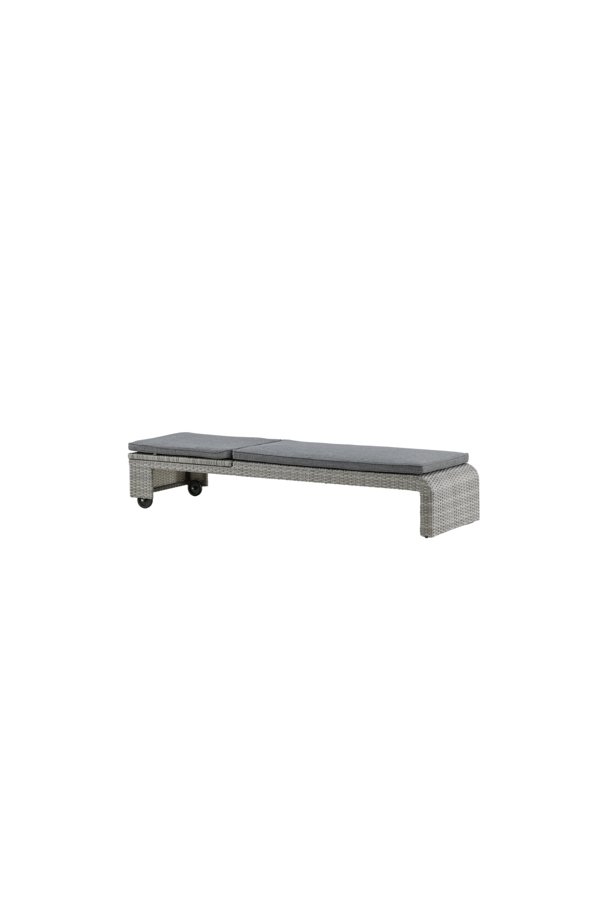 London Sonnenliege in Grau präsentiert im Onlineshop von KAQTU Design AG. Liegestuhl ist von Venture Home