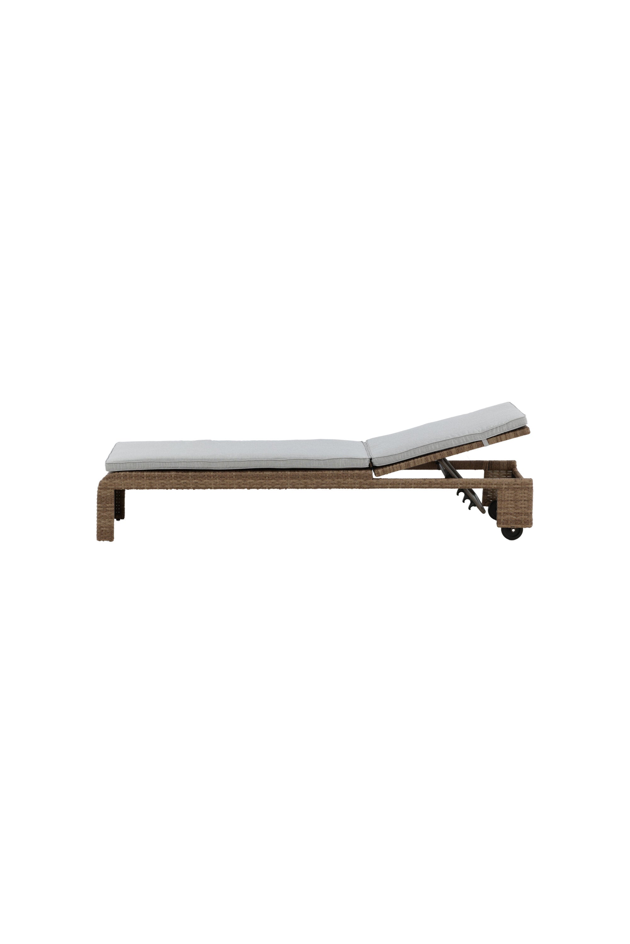 London Sonnenliege in Natur präsentiert im Onlineshop von KAQTU Design AG. Liegestuhl ist von Venture Home