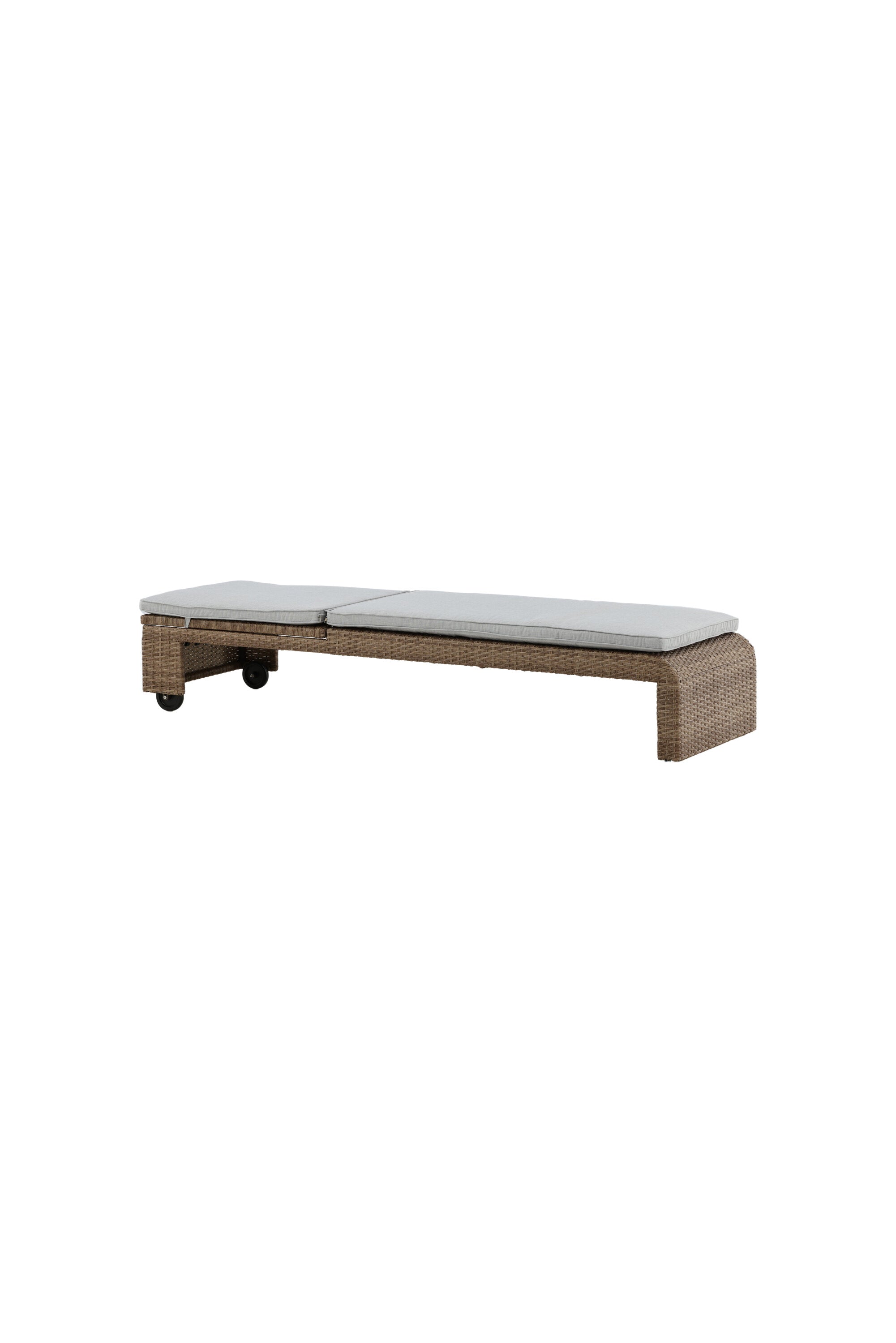 London Sonnenliege in Natur präsentiert im Onlineshop von KAQTU Design AG. Liegestuhl ist von Venture Home