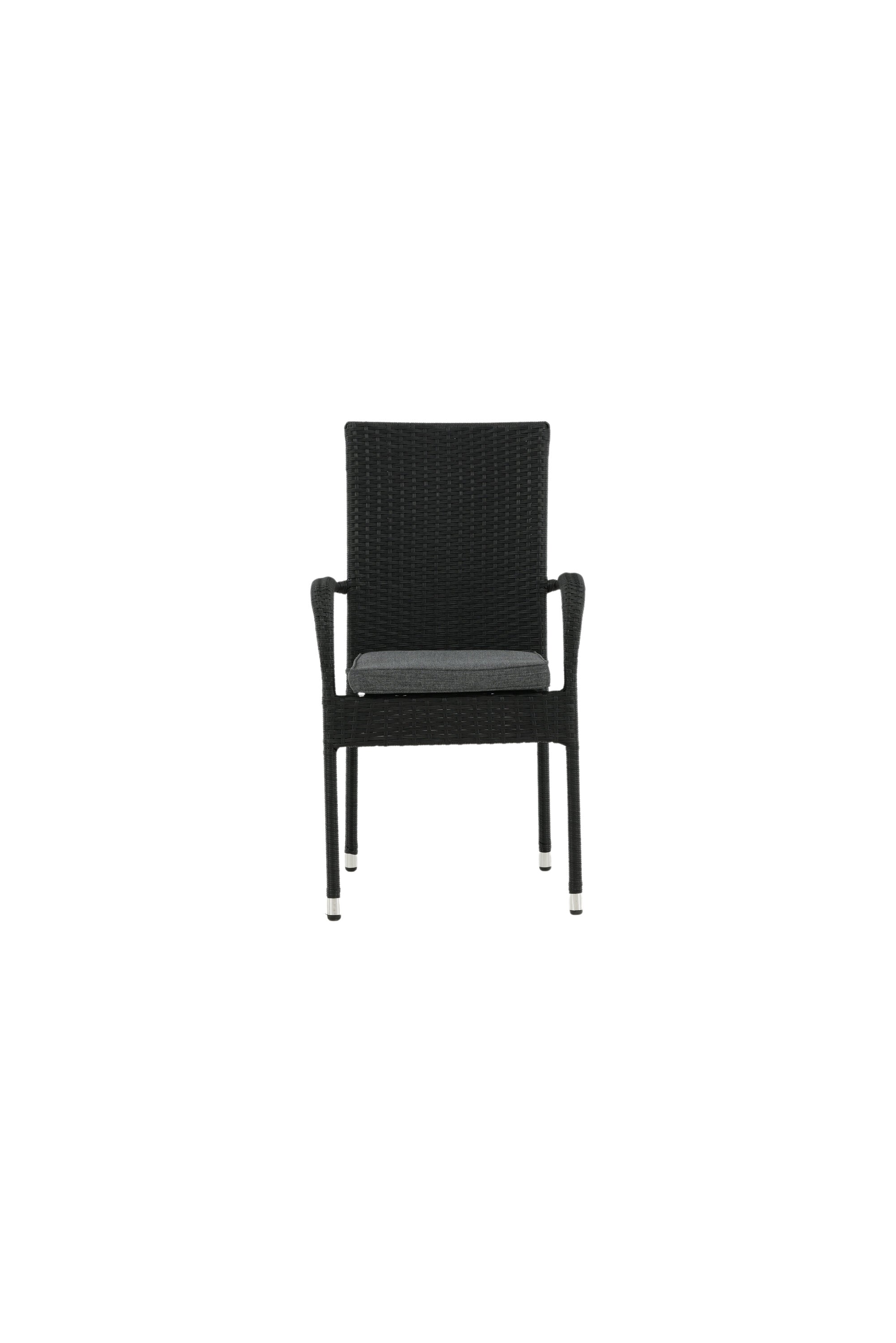 Anna Gartenstuhl in Schwarz präsentiert im Onlineshop von KAQTU Design AG. Gartenstuhl mit Armlehnen ist von Venture Home